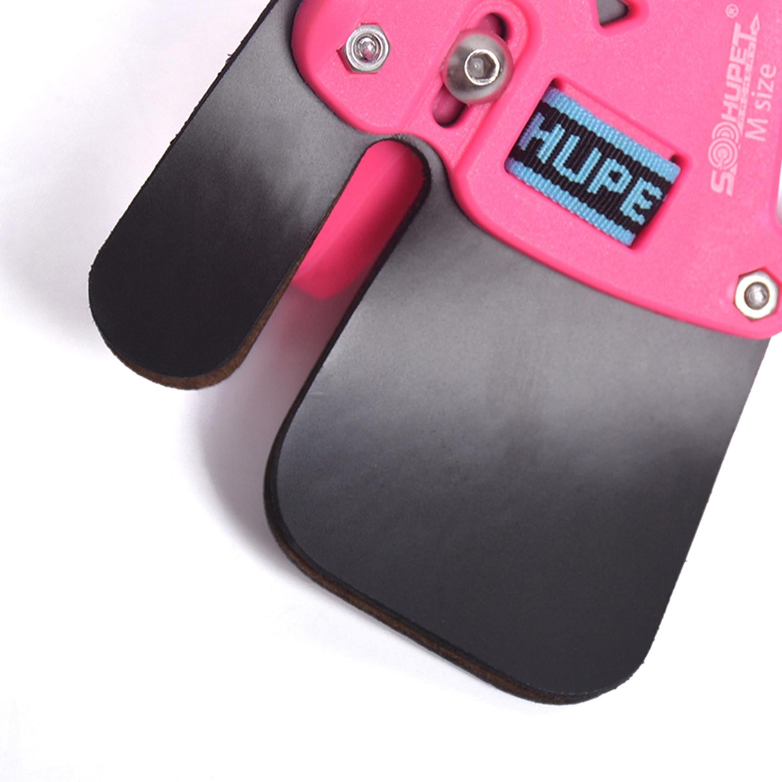 Bow Finger Tab Right Hand Finger Protector Guard Shooting Practice Pink M