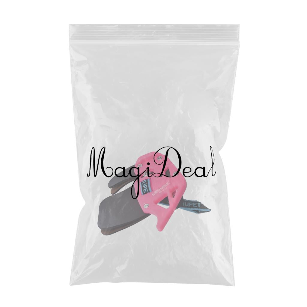 Bow Finger Tab Right Hand Finger Protector Guard Shooting Practice Pink M