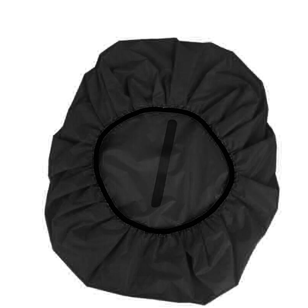 Backpack Rain Cover Dustproof Reflective Rucksack Cover for Camping Black L