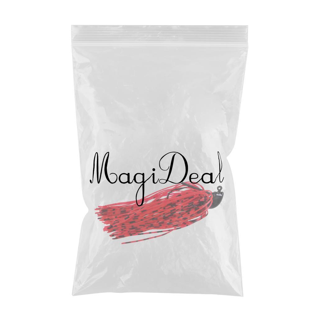 Bass Fishing Jigs Football Jig Metal Lead Fishing Lures Kit 7g Red