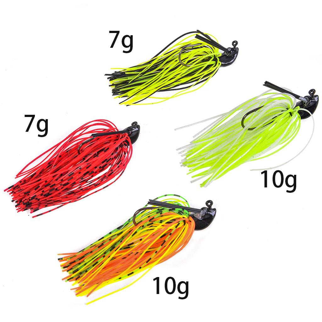 Bass Fishing Jigs Football Jig Metal Lead Fishing Lures Kit 7g Red