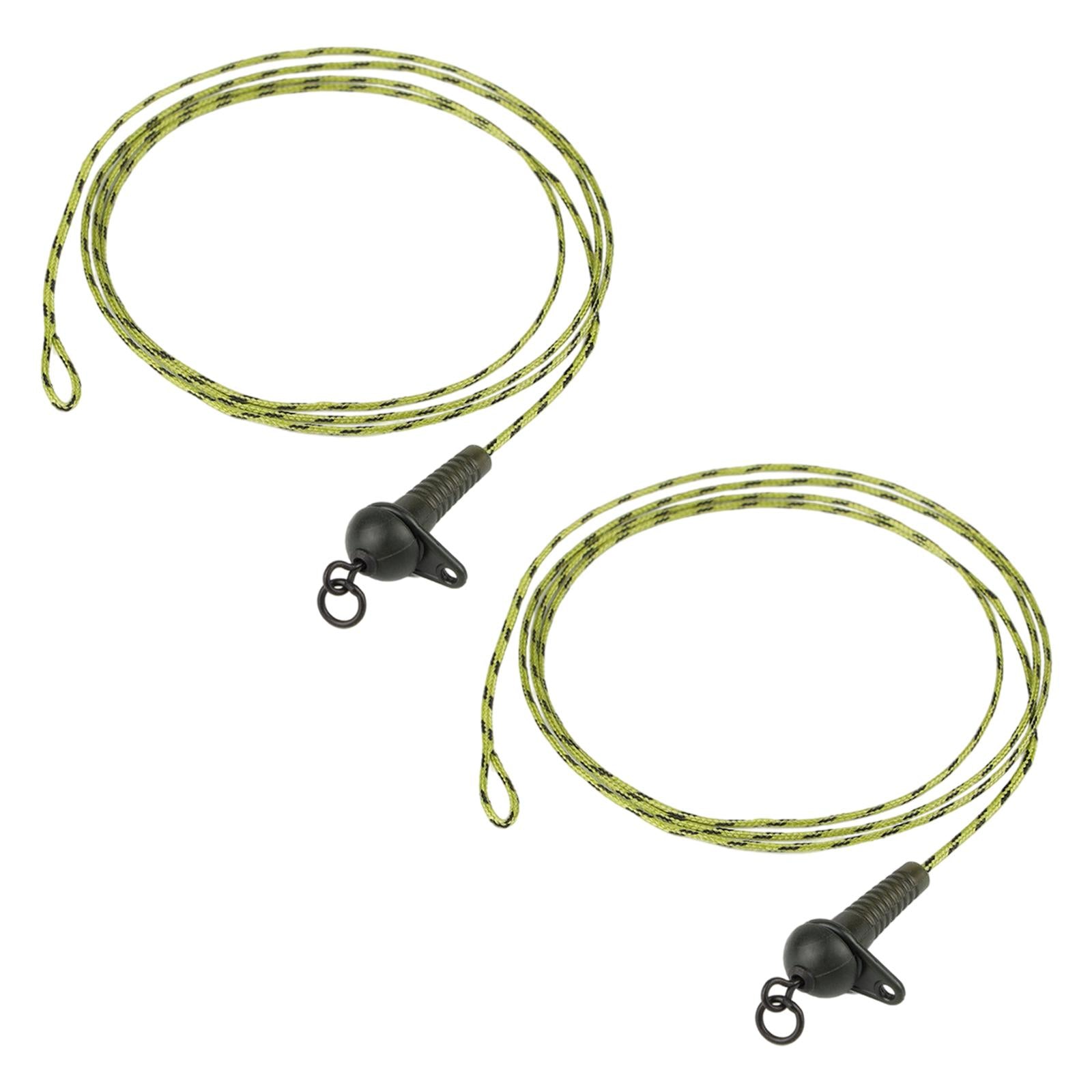 Carp Fishing Leader PE Braided Line with Lead Clip Quick Change Swivel 35LB