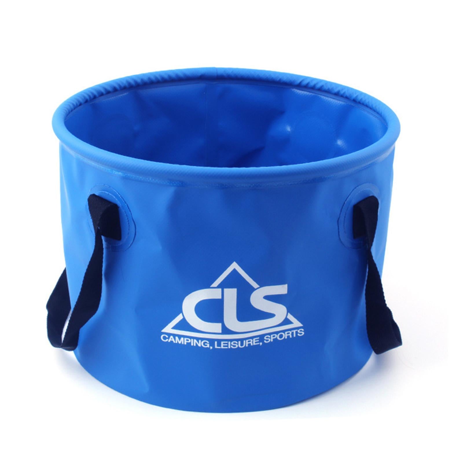 Collapsible Bucket 5 Gallon Folding Water Container Wash Basin for Camping