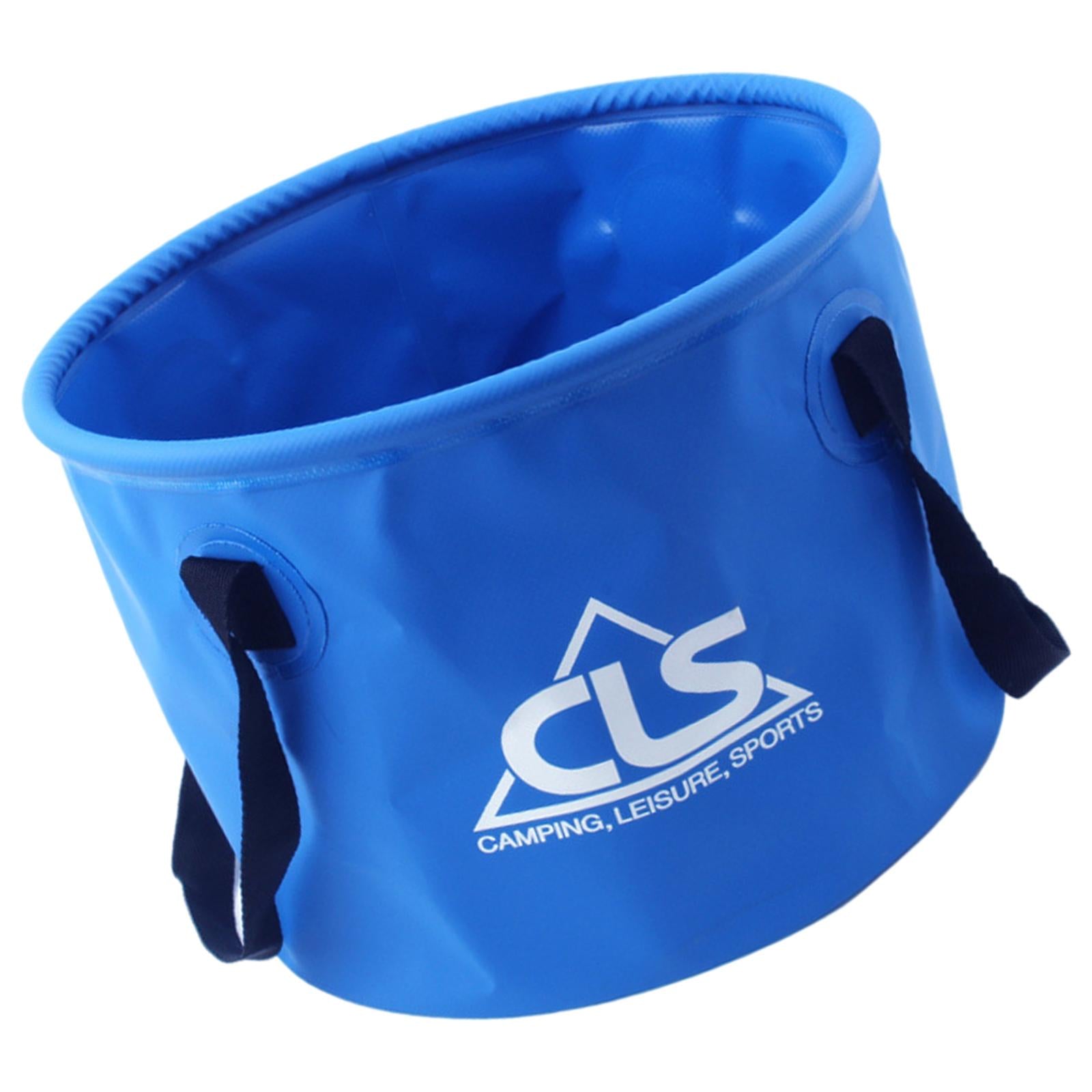 Collapsible Bucket 5 Gallon Folding Water Container Wash Basin for Camping