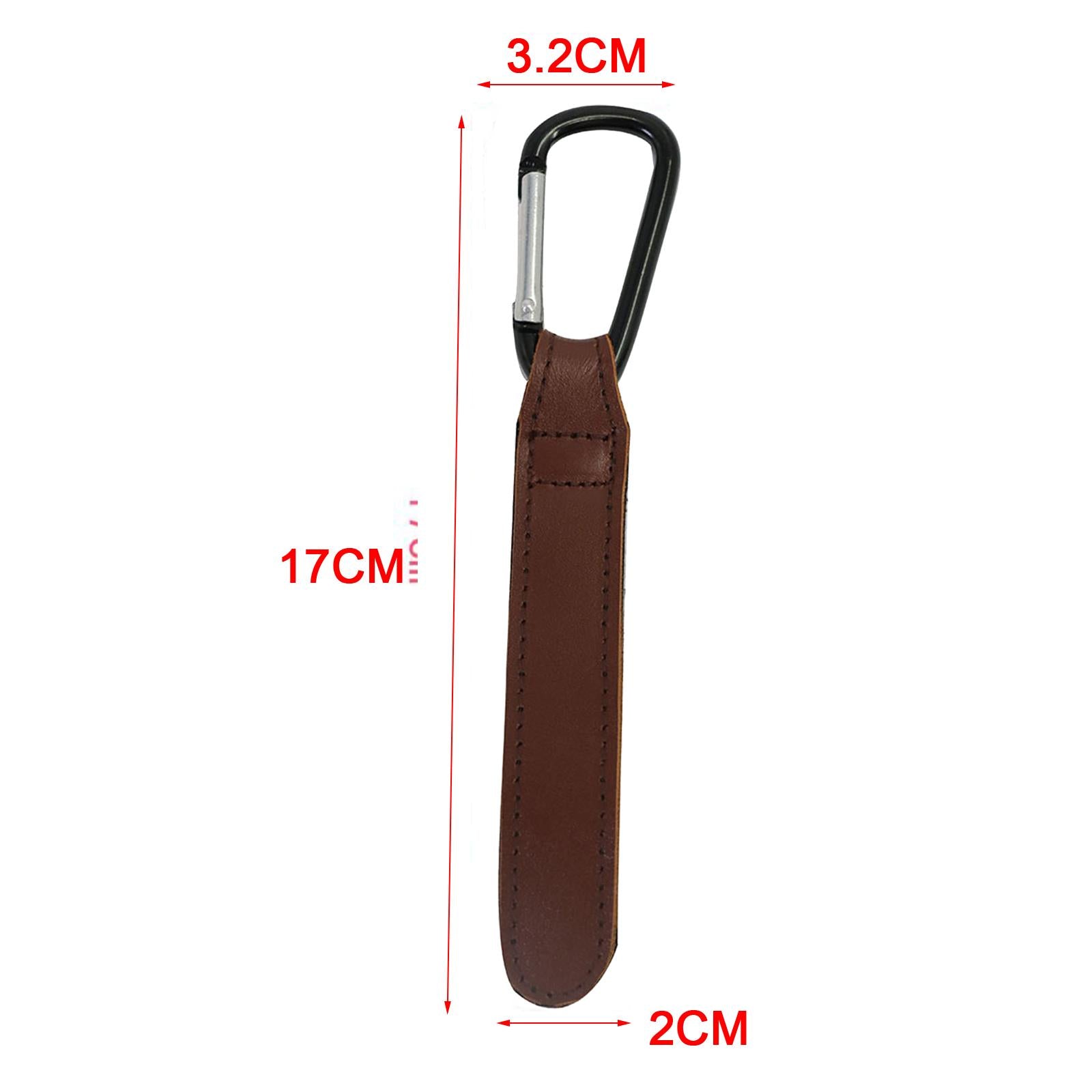 Camping Hook W/ D Ring Clip Hook Portable for Camping Outdoor Accessories Brown
