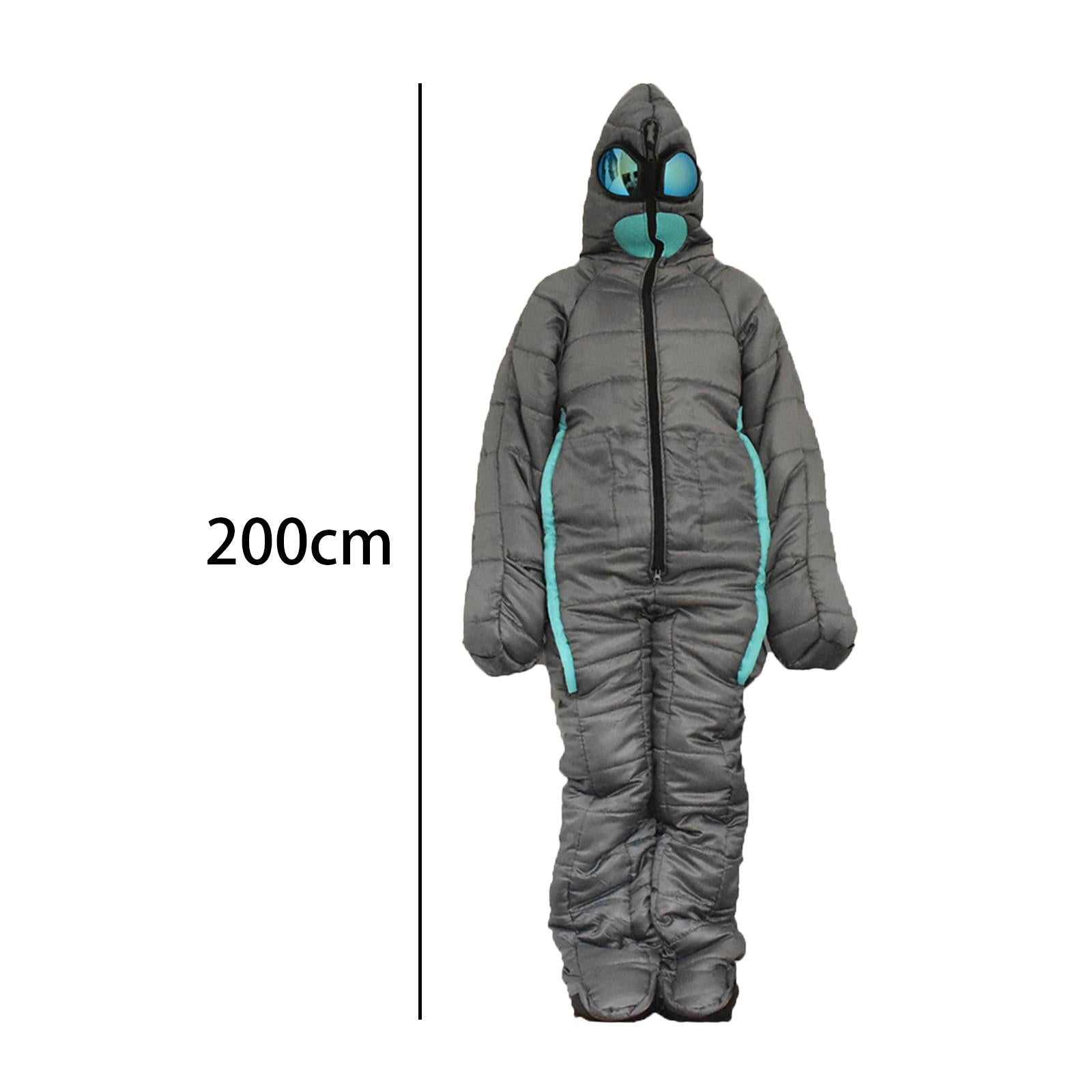 Adults Full Body Sleeping Bag Suit Walker Wearable Travel Camping Outdoor XL