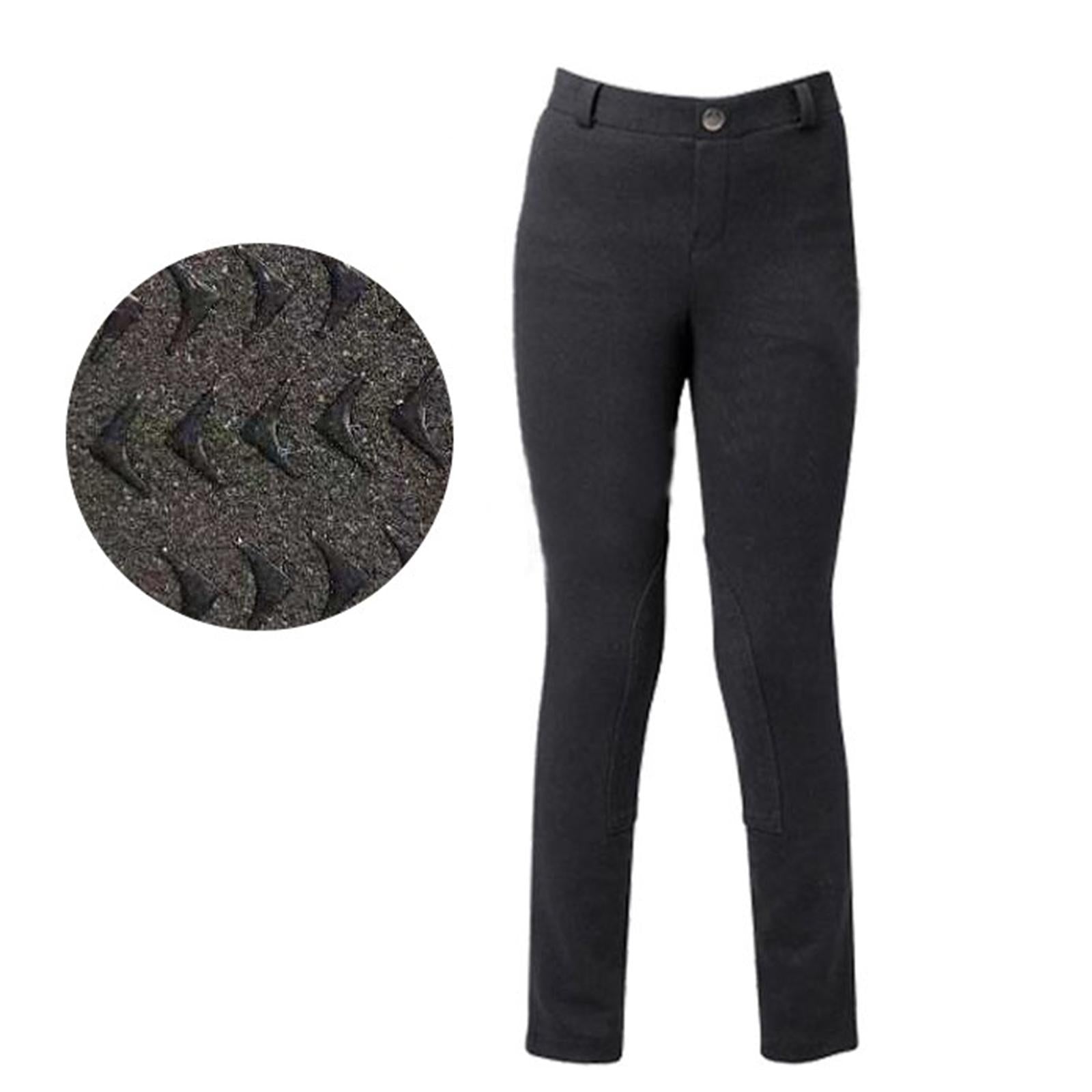Breathable Horse Riding Breeches Equestrian Pants for Boys Girls Equipment Black Waist 50cm