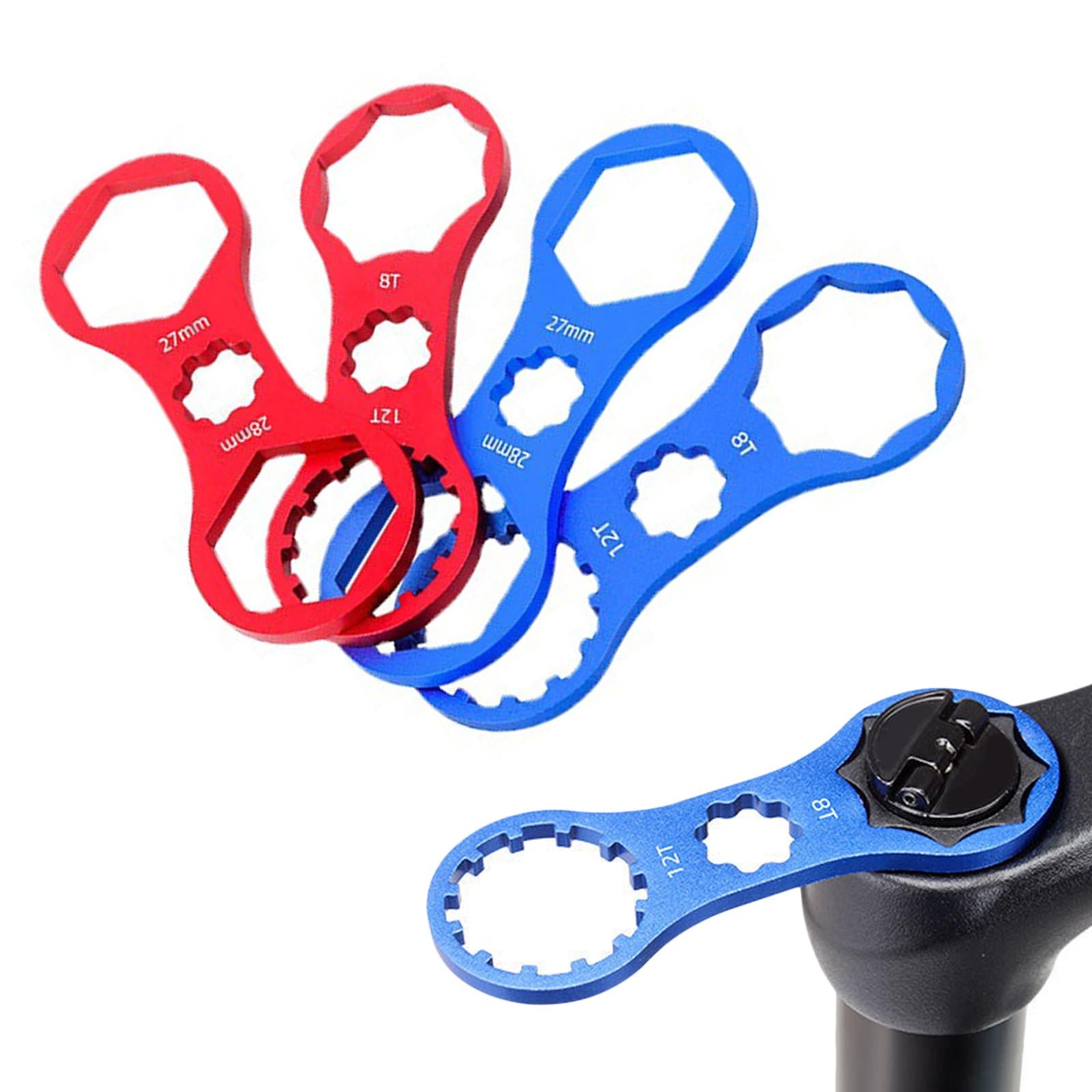 Bicycle Shoulder Cover Wrench Disassembly Spanner for Bike Blue 8T to 12T