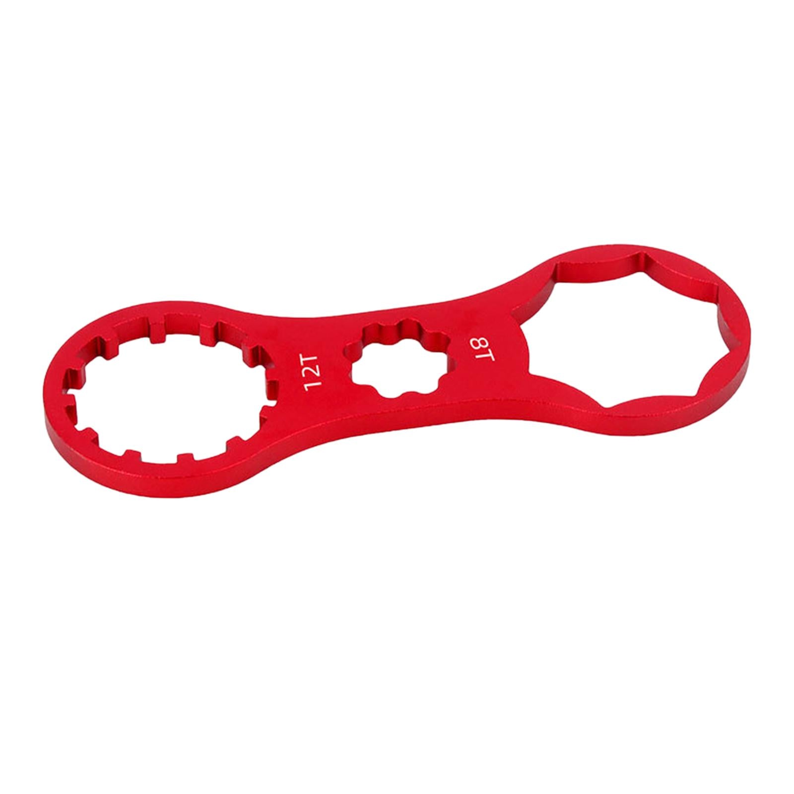 Bicycle Shoulder Cover Wrench Disassembly Spanner for Bike Red 8T to 12T