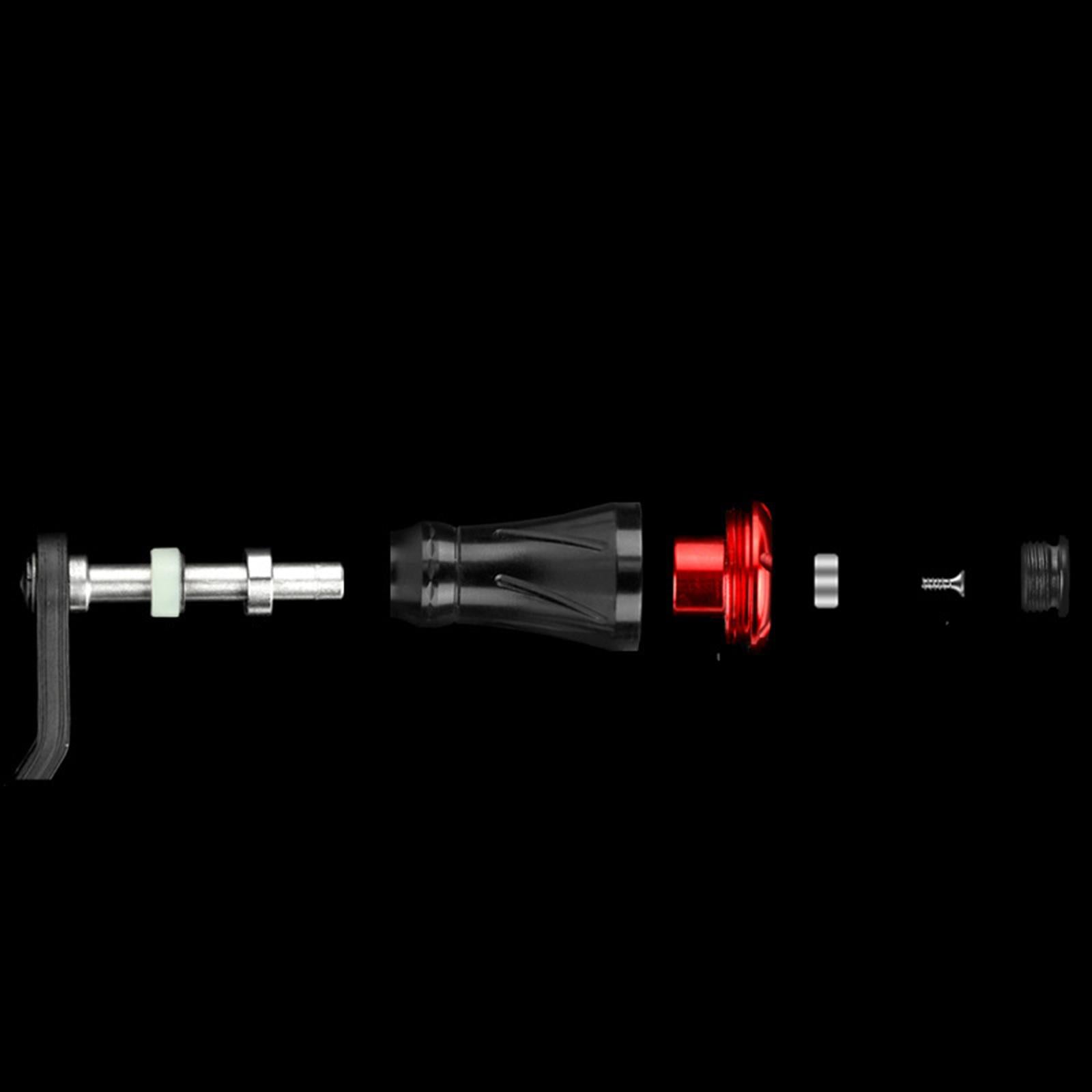 Carbon Fiber Fishing Reel Handle Crank Knob Grip Replacement Parts red