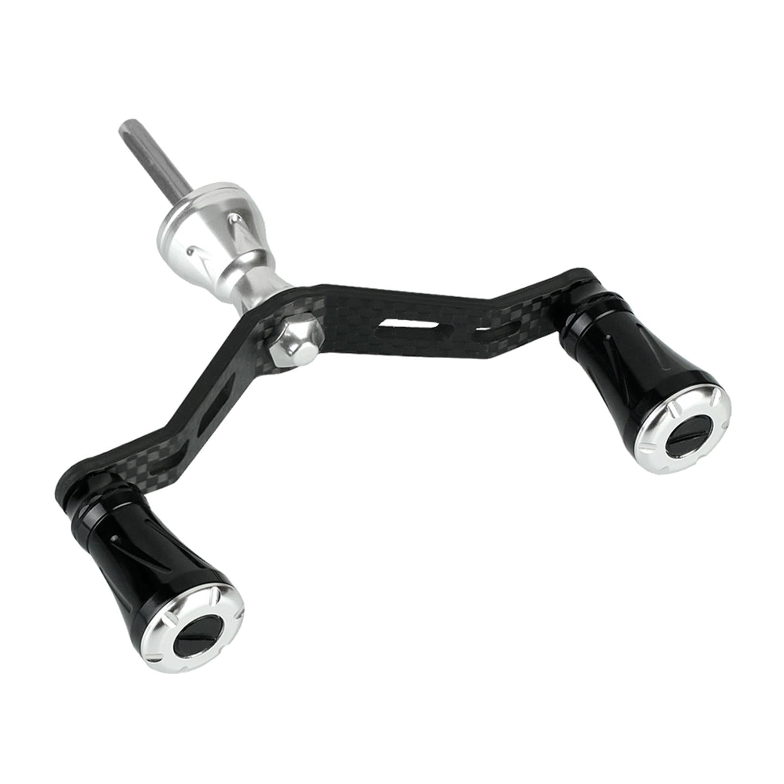 Carbon Fiber Fishing Reel Handle Crank Knob Grip Replacement Parts silver