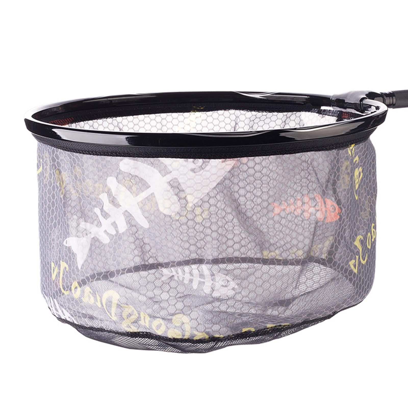 Collapsible Agility Landing Net Shake Dry Coarse Match Fishing Net Carp Fish Black Dia 25CM