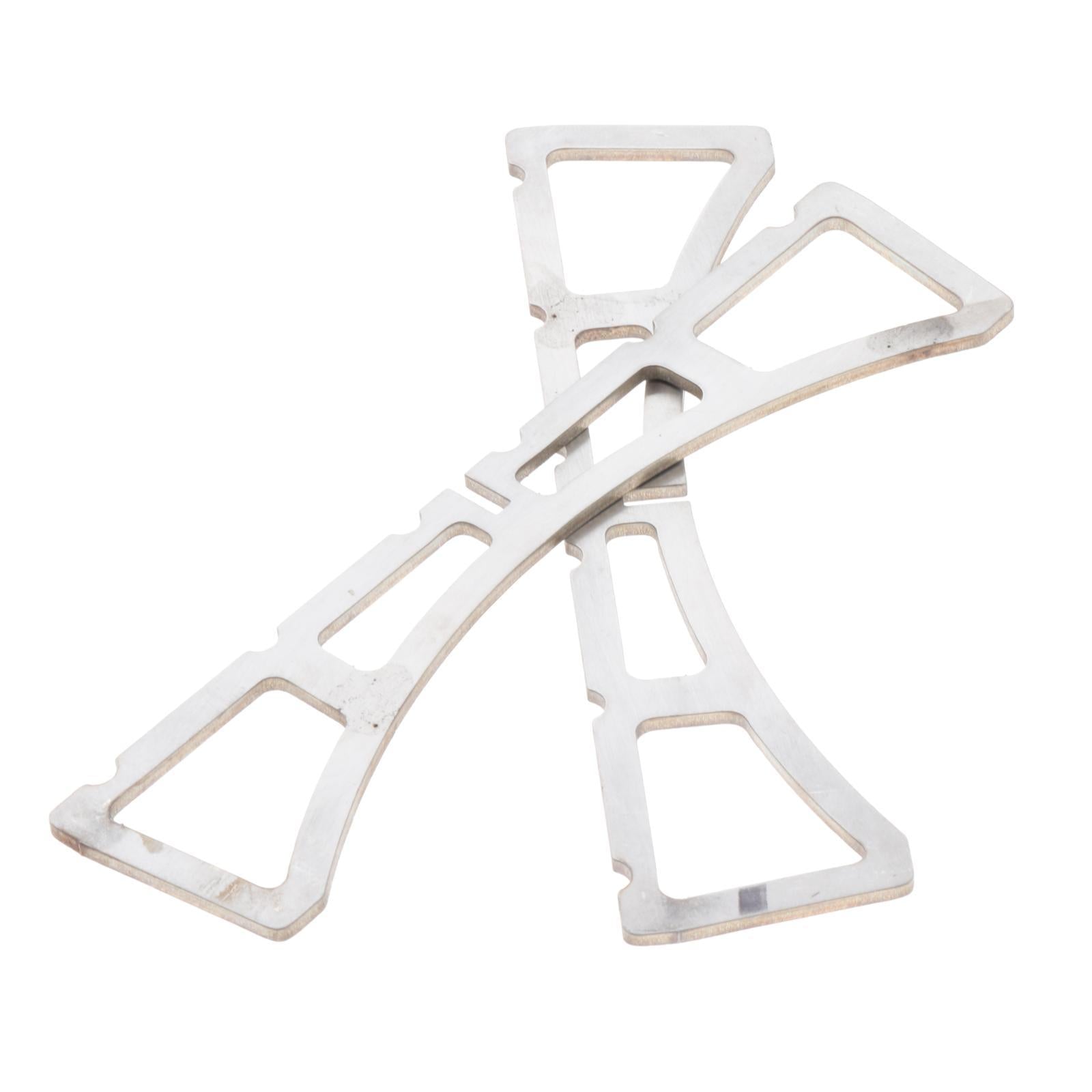 2xMini Alcohol Stove Cross Stand Foldable Outdoor Support Stand 304 Spirit