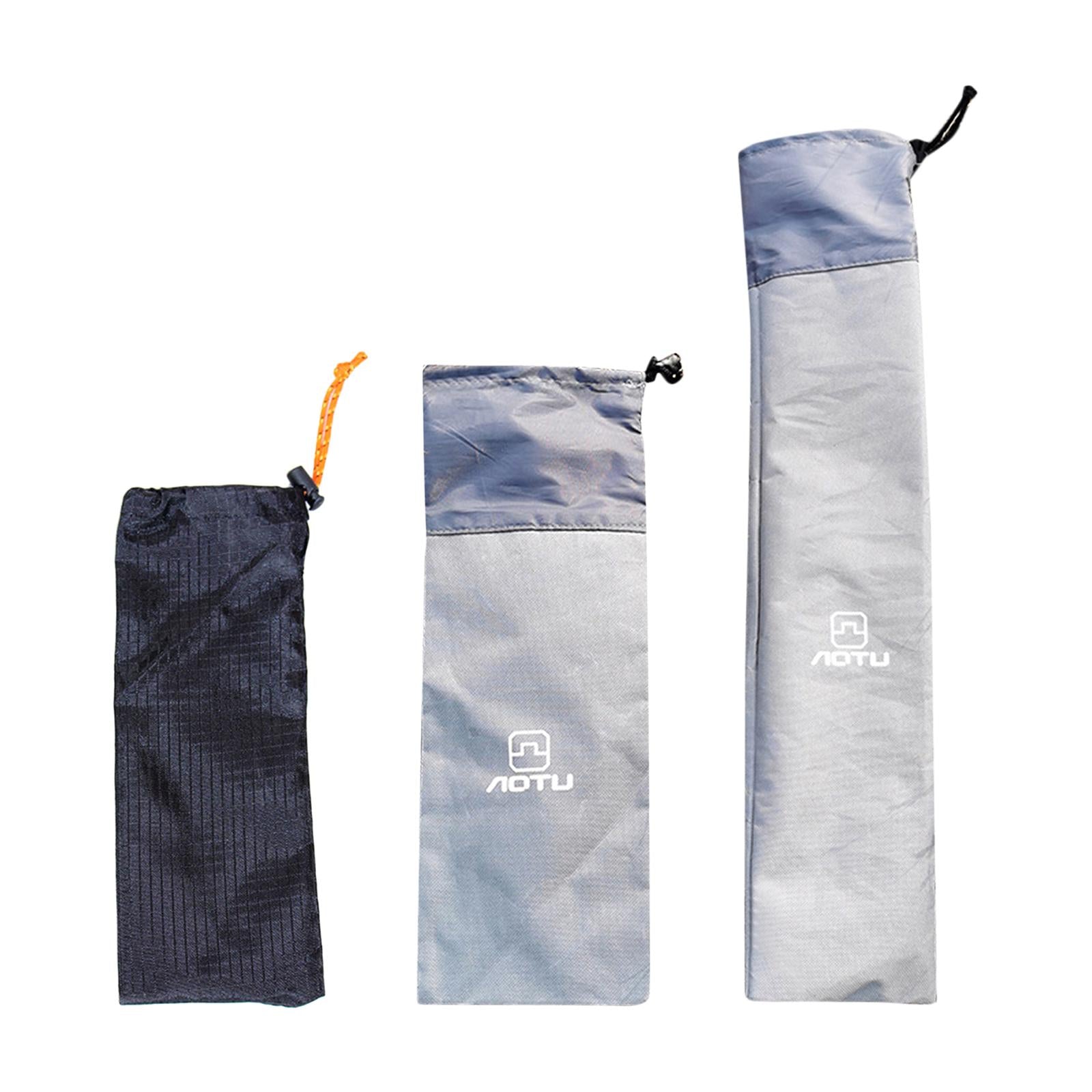 2xOutdoor Tent Pegs Storage Bag Holder Drawstring Carrying Pouch 28x13.5cm