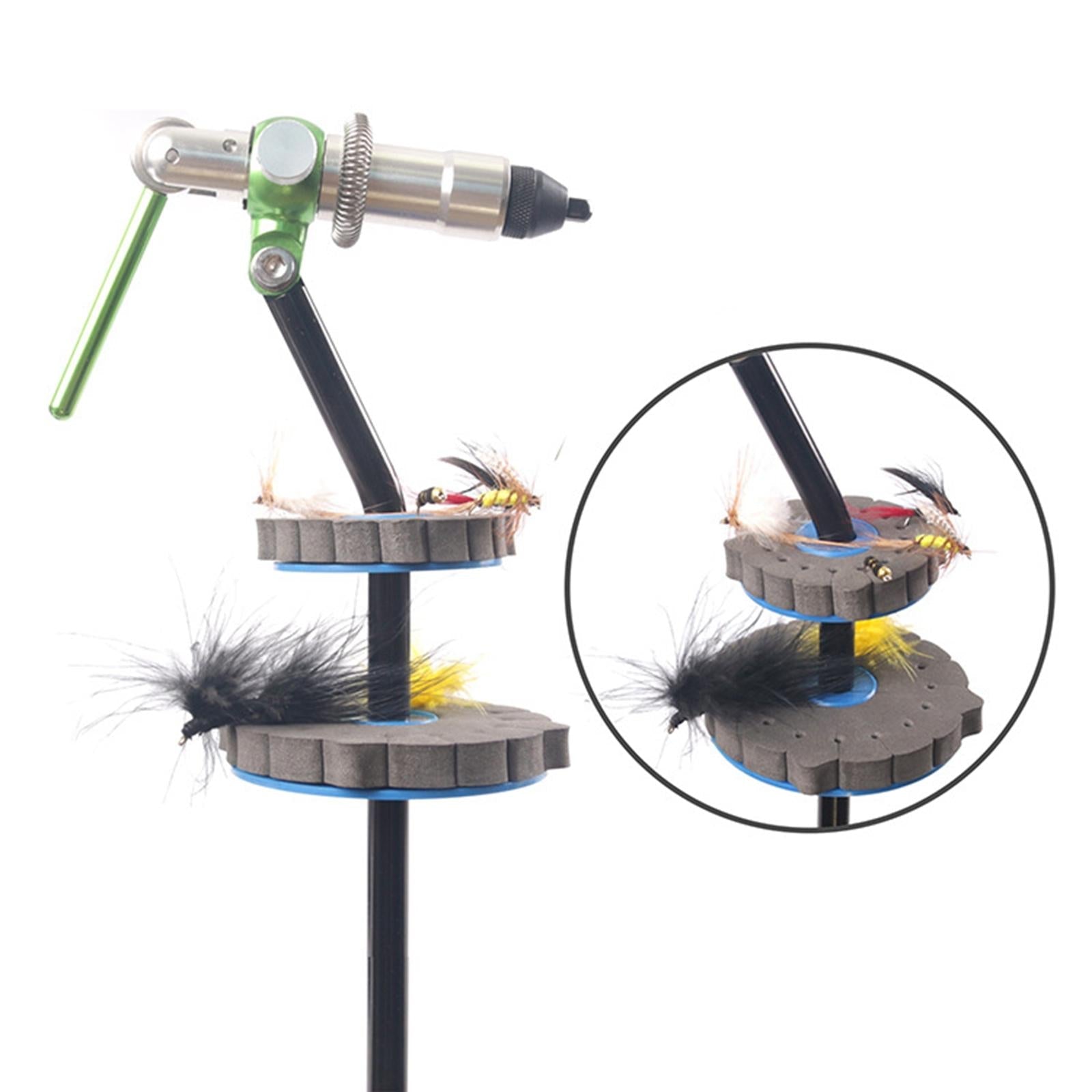 2Pcs Fly Tying Vice Drying Racks Clamp Station Soft Accessories Organization