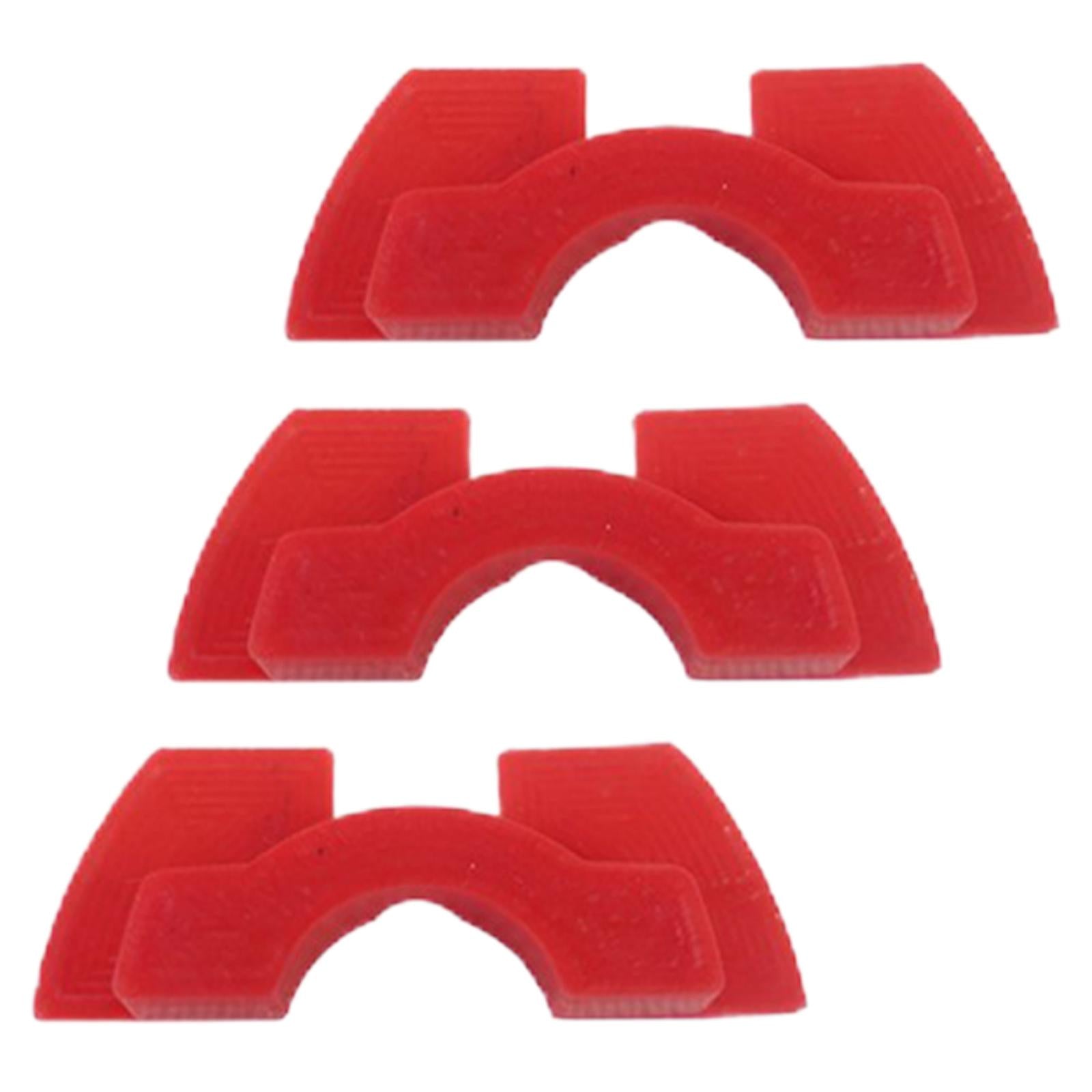 4x3x Electric Scooter Rubber Damping Pad Accessories for Xiaomi M365 red