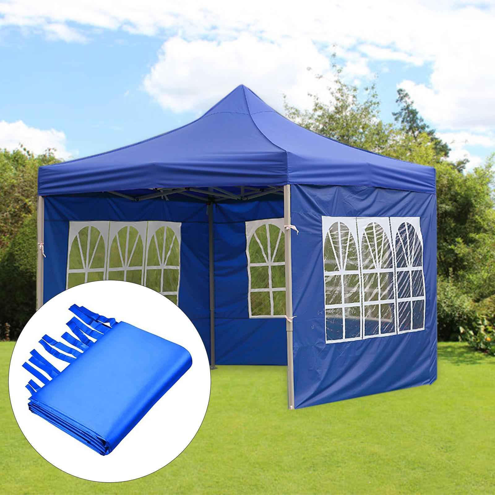 1x Gazebos Tent 3x2M Camping Outdoor Canopy Mesh Side Wall Party Blue