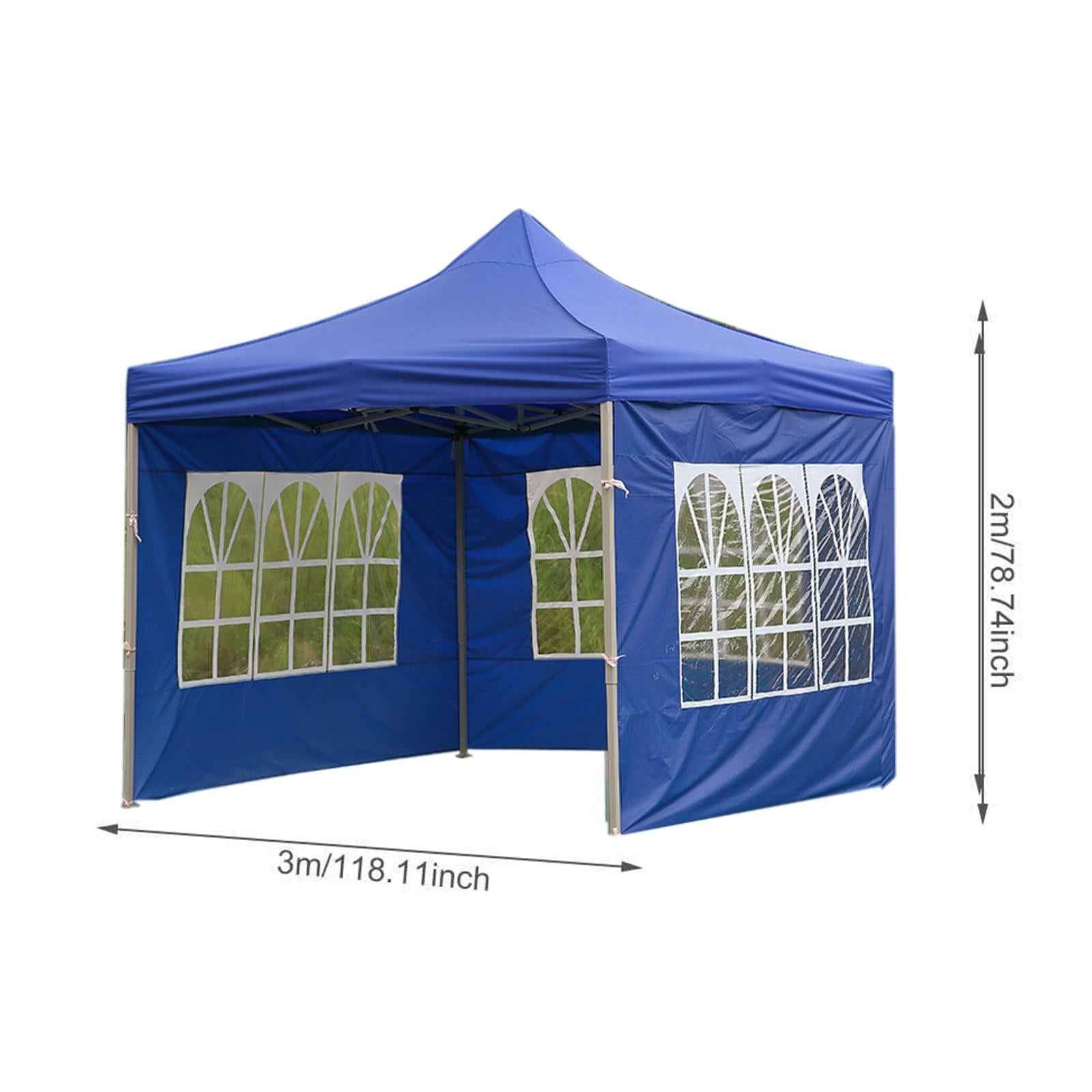 1x Gazebos Tent 3x2M Camping Outdoor Canopy Mesh Side Wall Party Blue