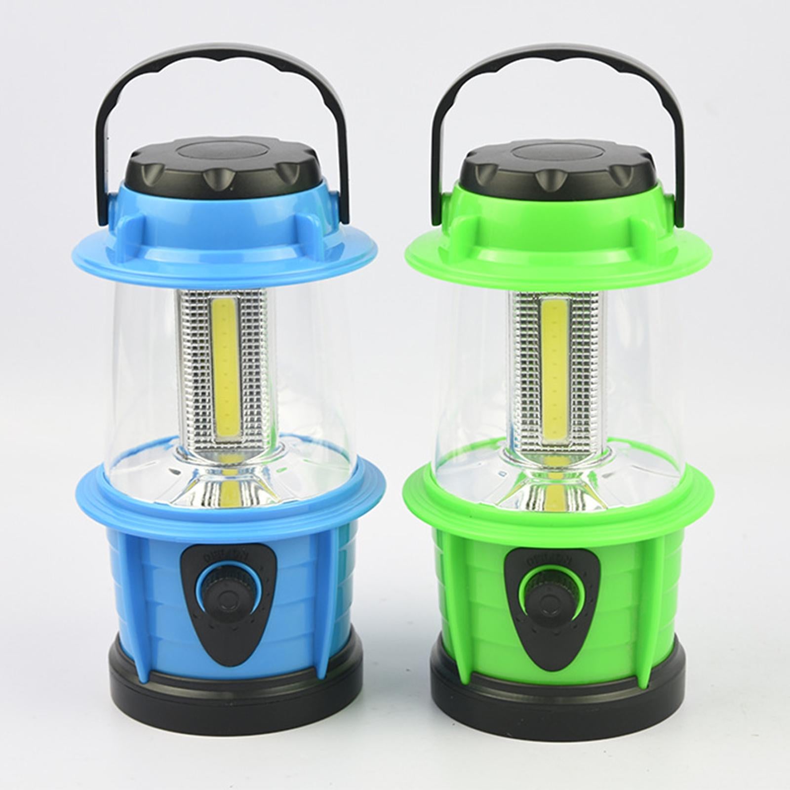 Camping Lantern Emergency Light Battery Powered Bright Flashlight Tent Lamp Blue