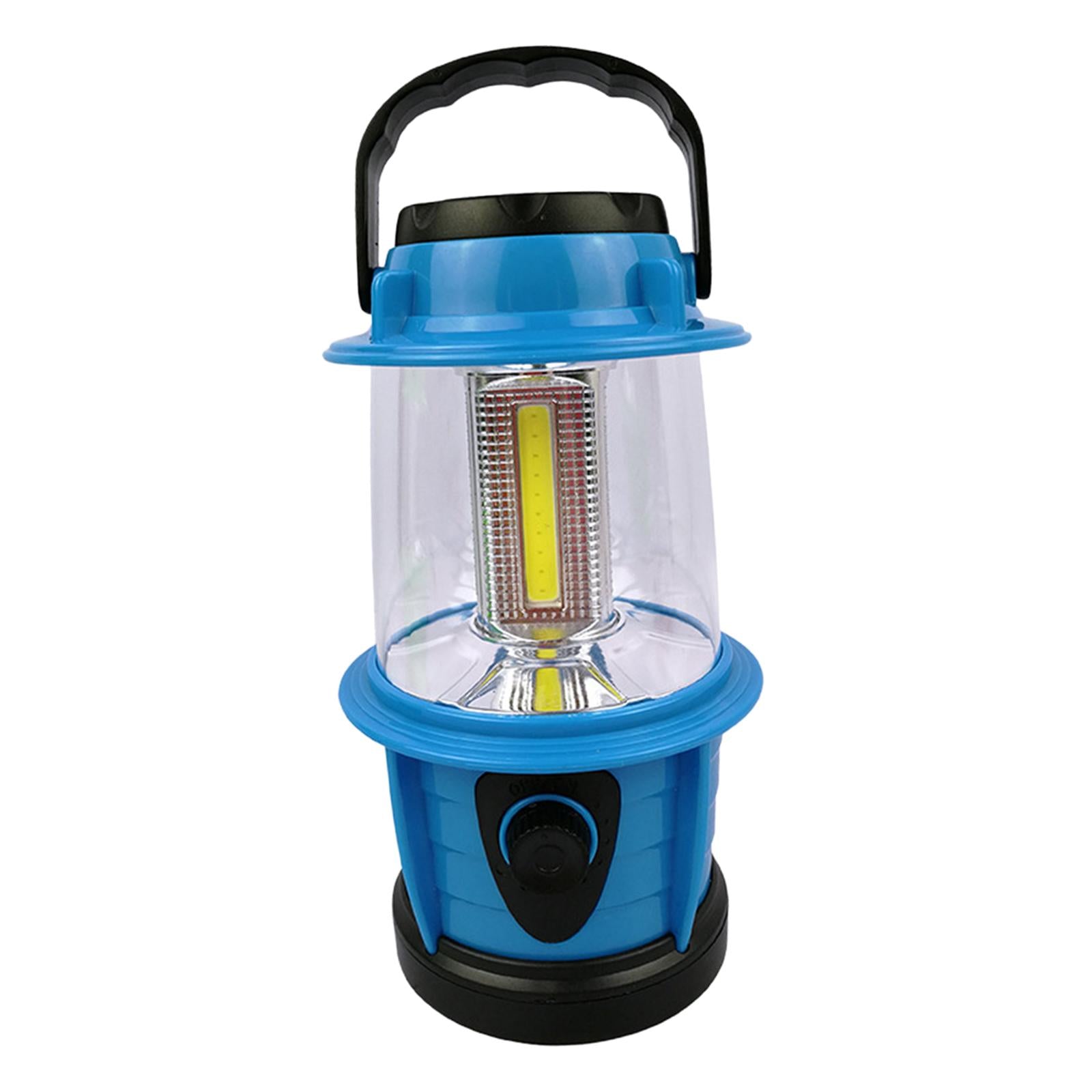 Camping Lantern Emergency Light Battery Powered Bright Flashlight Tent Lamp Blue