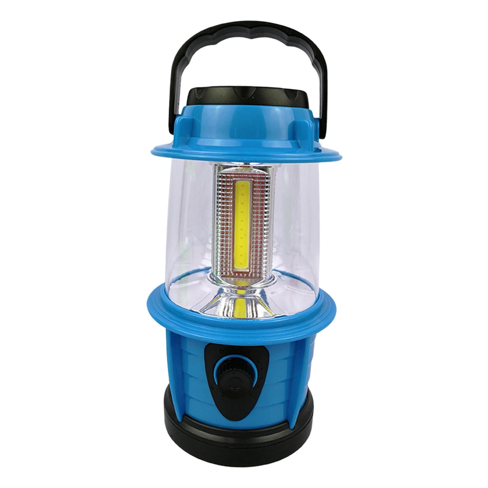 Camping Lantern Emergency Light Battery Powered Bright Flashlight Tent Lamp Blue