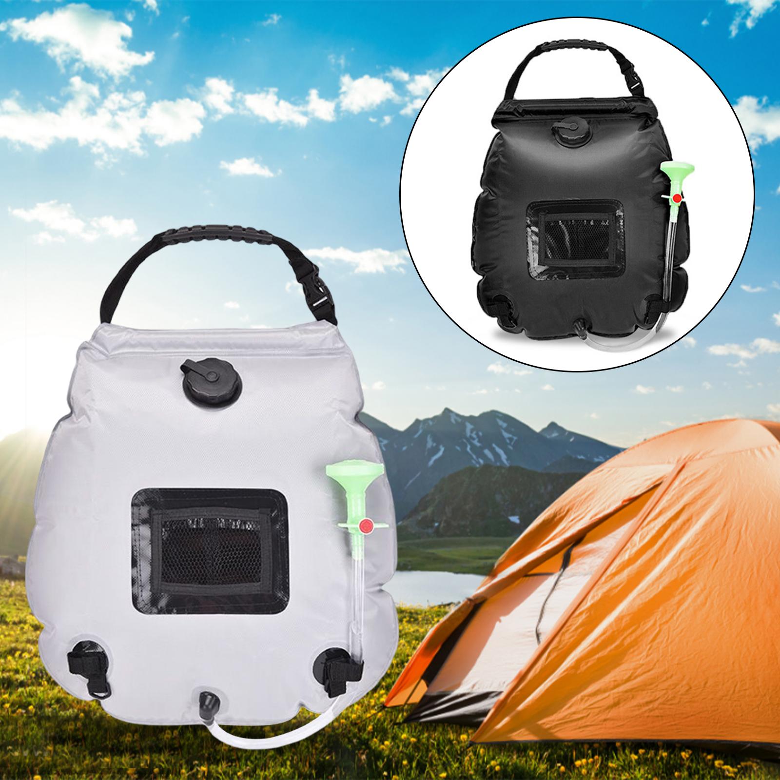 Camping Shower Bag Solar Heating 5 gallons 20L Water Bags for Summer Bathing