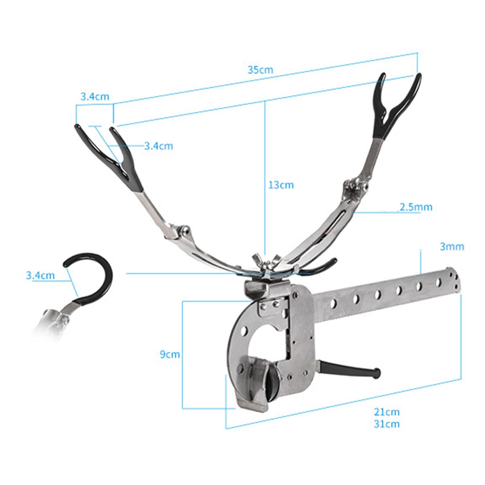 Bridge Fishing Rod Holder Pole Stand Bracket Support Rack Adjustable 11cm