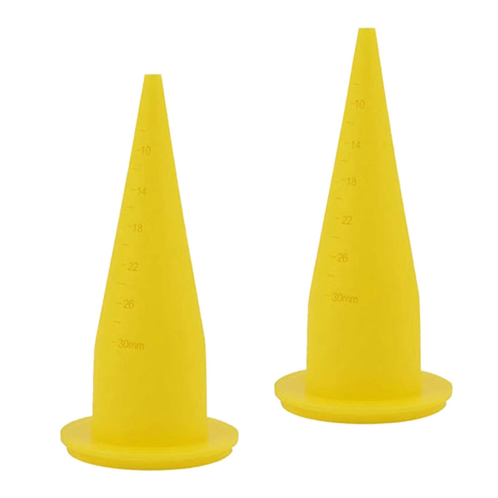 4x2 Piece Fishing Boilie Spare Nozzles Bait Making Accessories Yellow