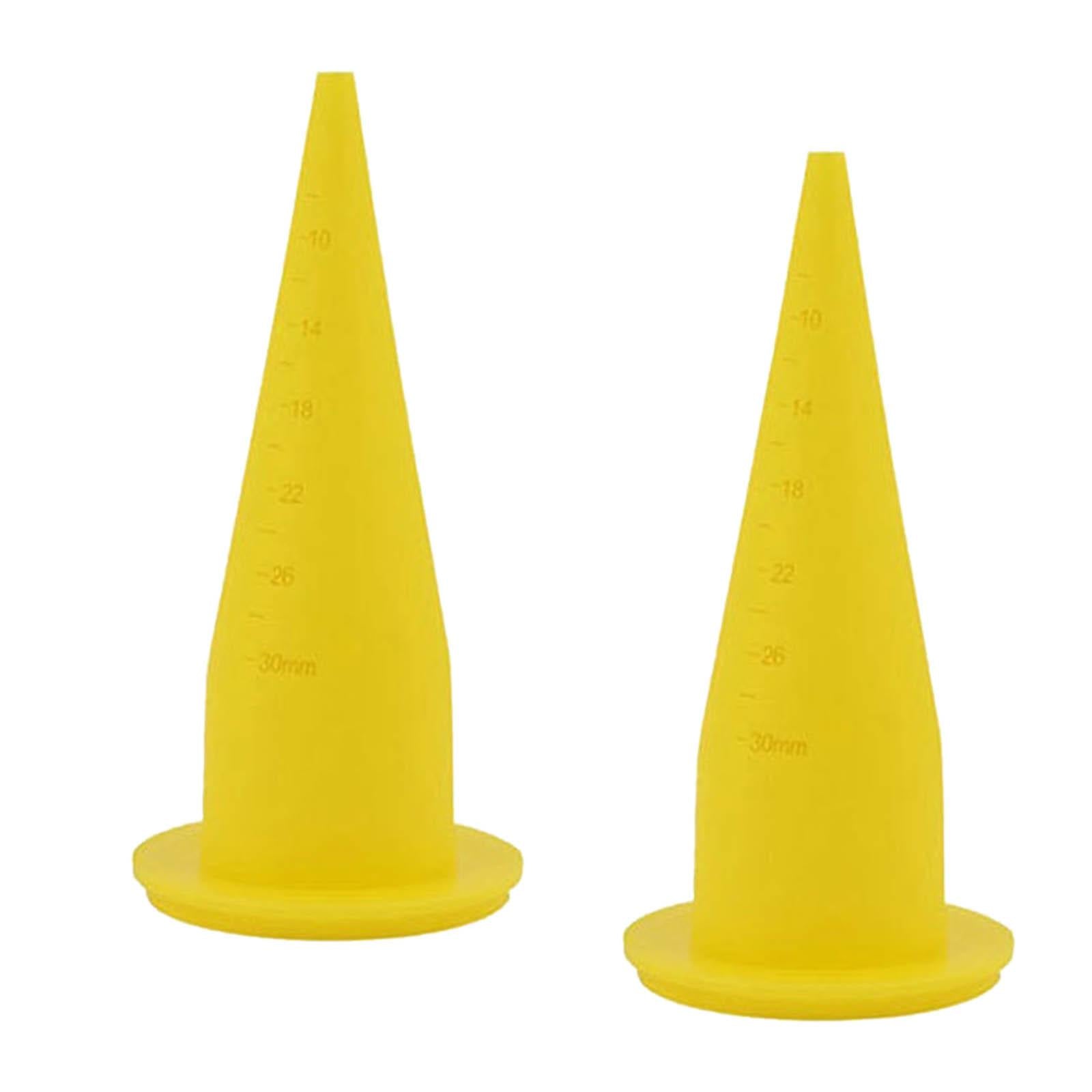 3x2 Piece Fishing Boilie Spare Nozzles Bait Making Accessories Yellow