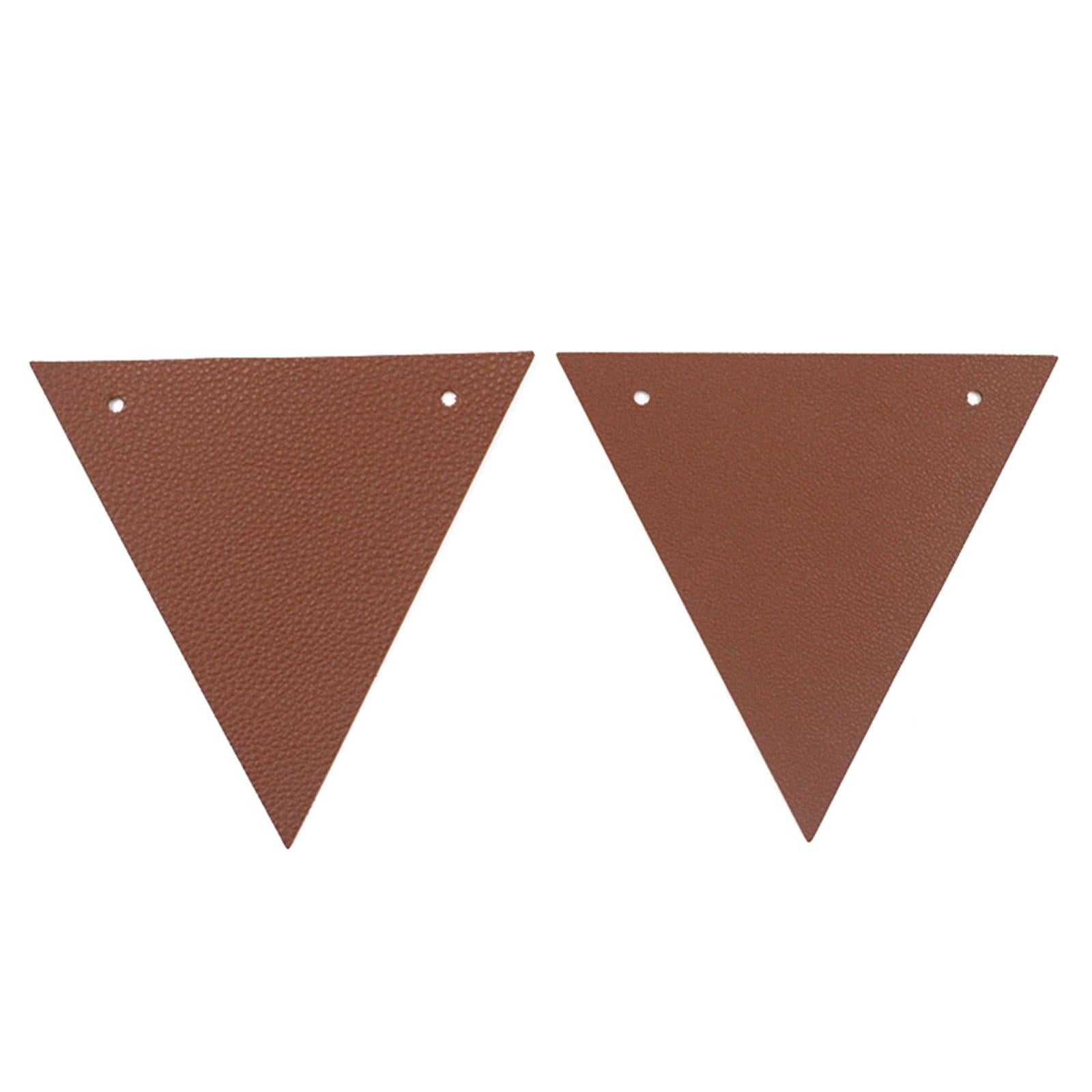 12Pcs Pennant Banner Triangle Flags DIYBunting for Indoor Party Anniversary Brown