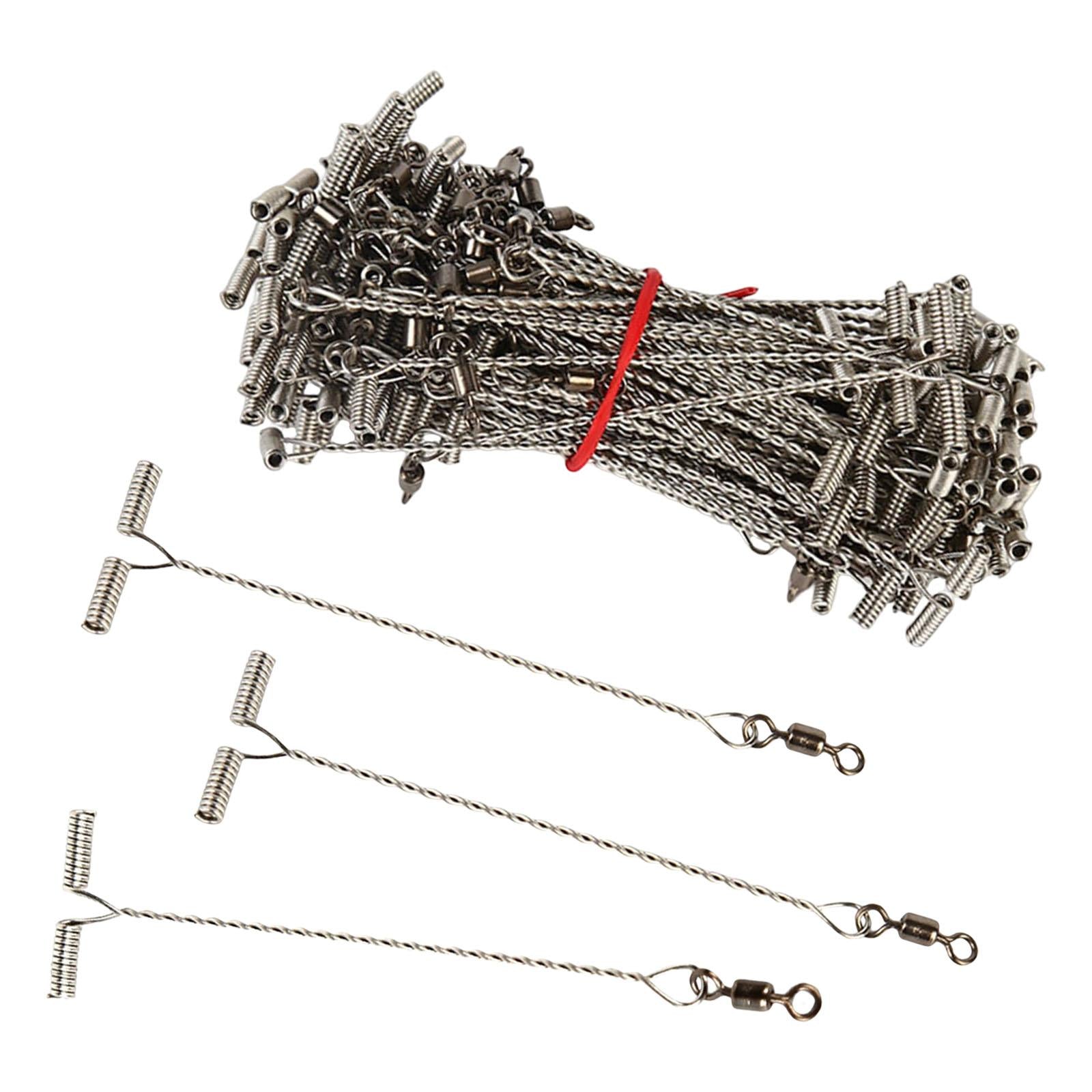 100Pcs Fishing Balance Rig Hook Arms Connector T String Hook 6cm 7.3x1.4cm