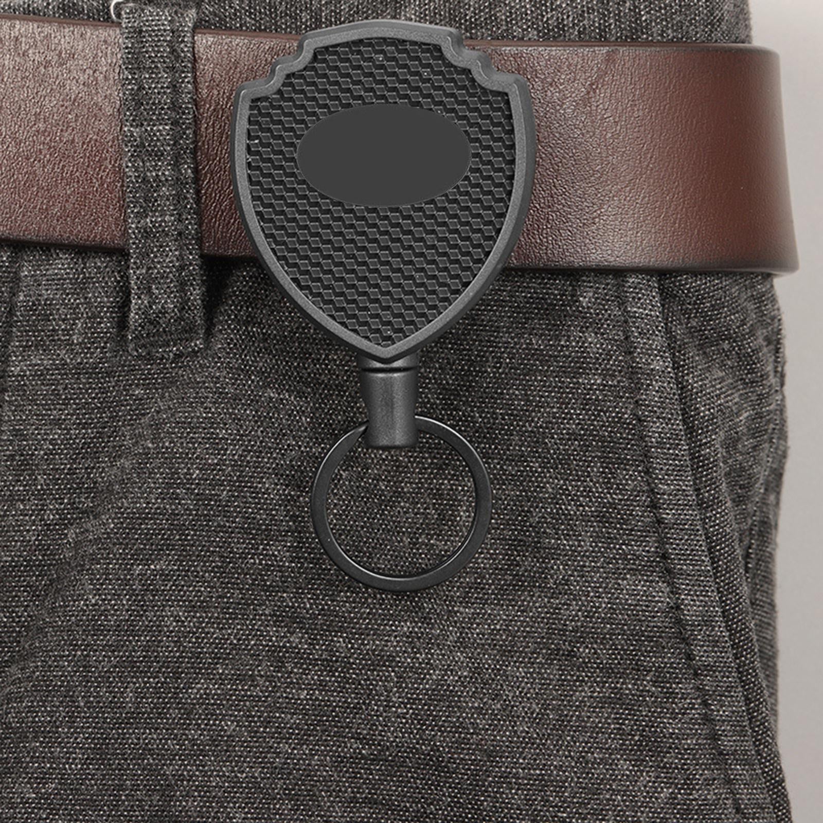 4xPull Ring Retractable Key Chain Recoil Keyring Wire Rope Camping Key Holder