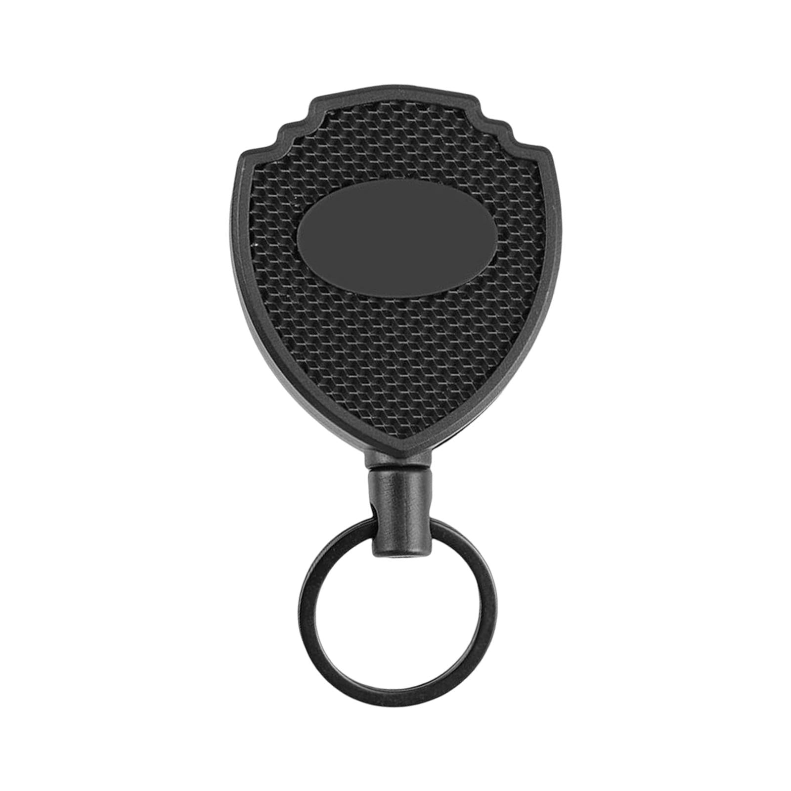 2xPull Ring Retractable Key Chain Recoil Keyring Wire Rope Camping Key Holder