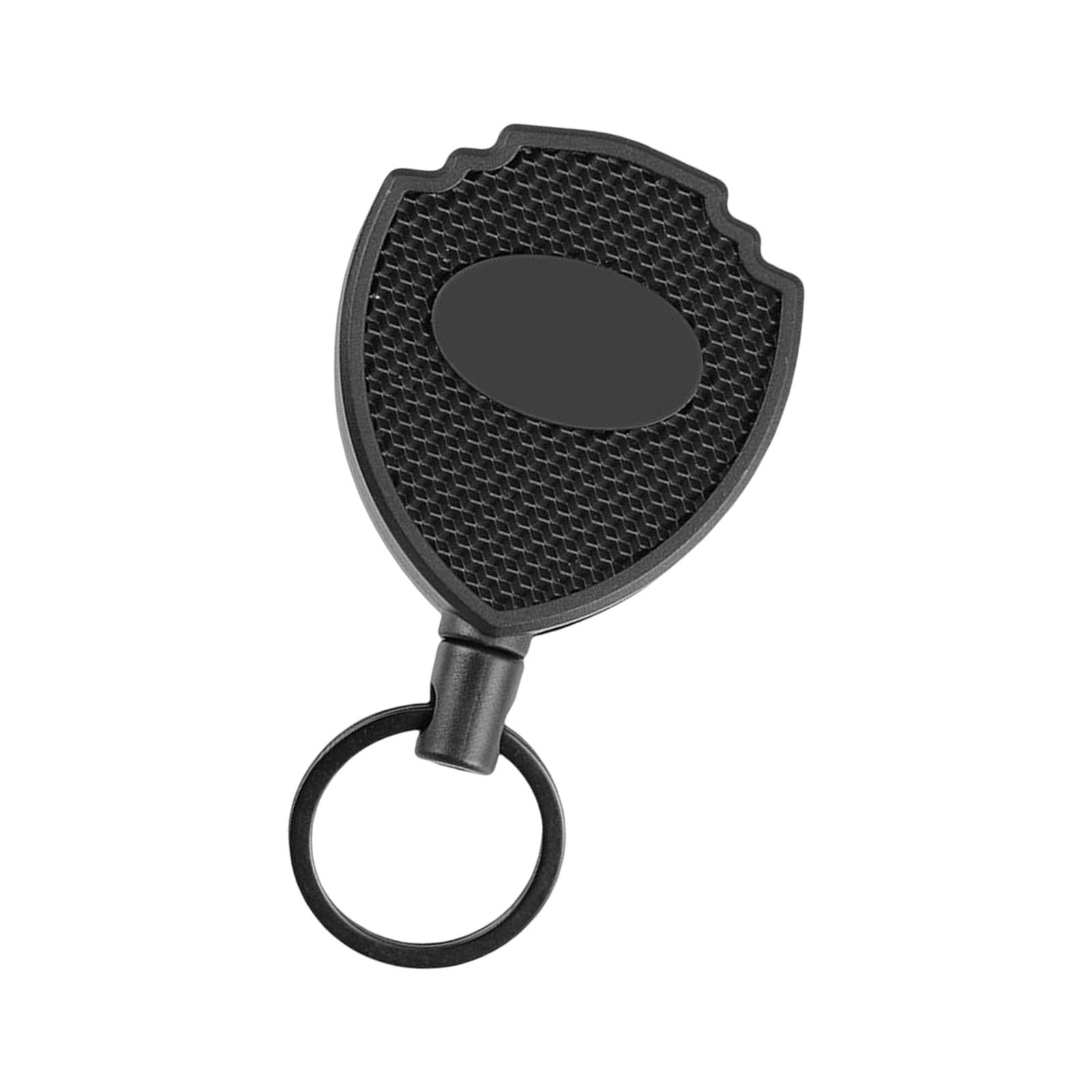 2xPull Ring Retractable Key Chain Recoil Keyring Wire Rope Camping Key Holder