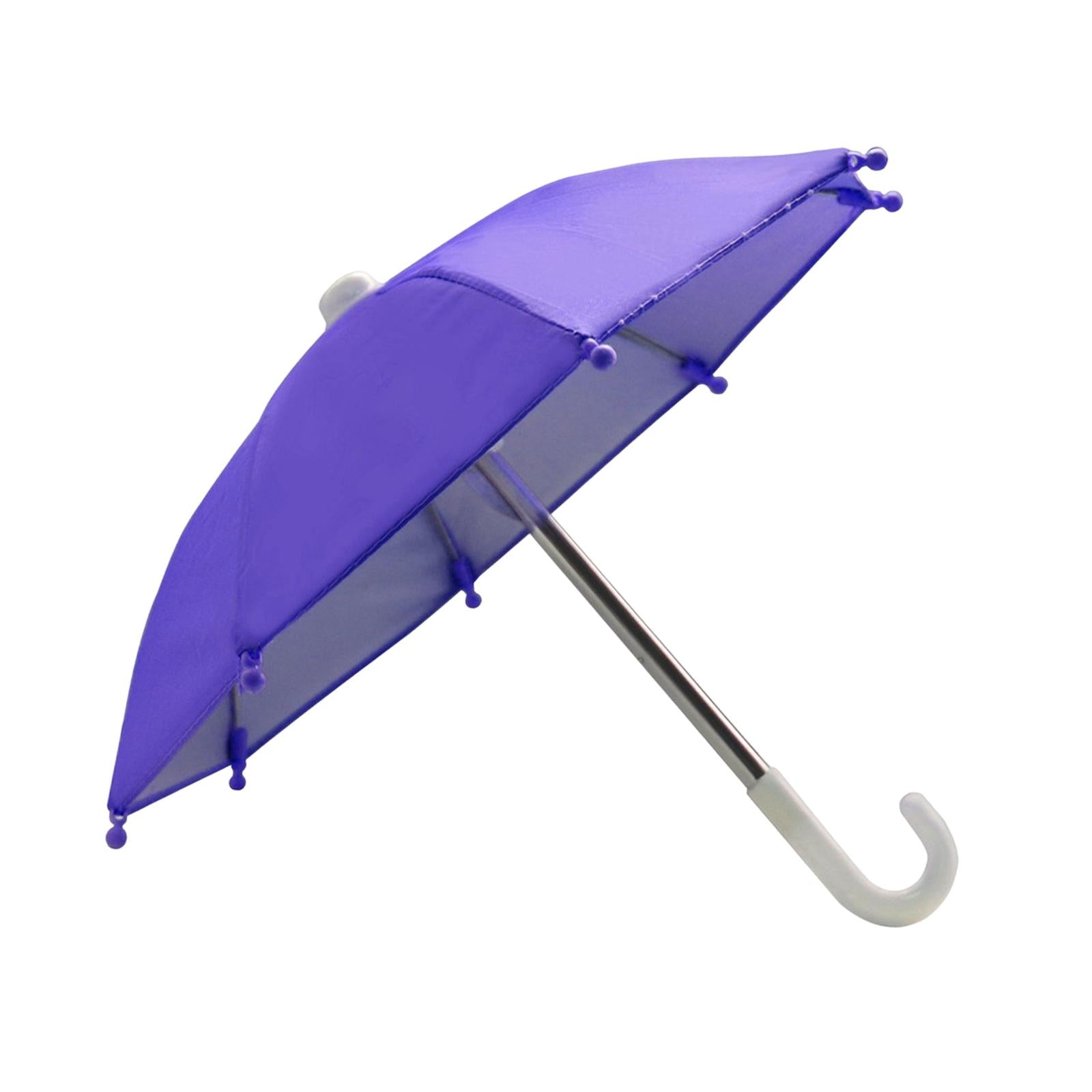 2xUniversal Phone Umbrella Sun Shade Outdoor Lightweight Cover Purple 