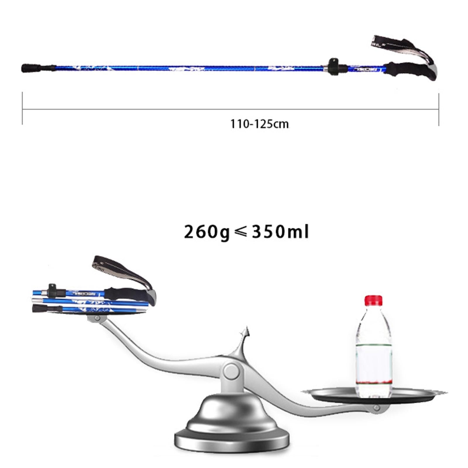 2 Pieces Hiking Poles Alpenstock Lightweight Folding for Kids walking Blue