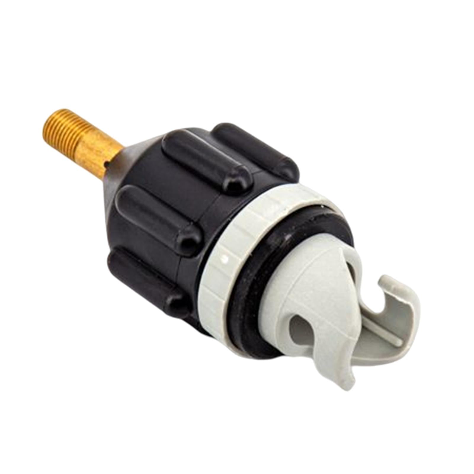 2xInflatable Boat SUP Pump Adaptor Converter for Boat Stand up Paddle Board black