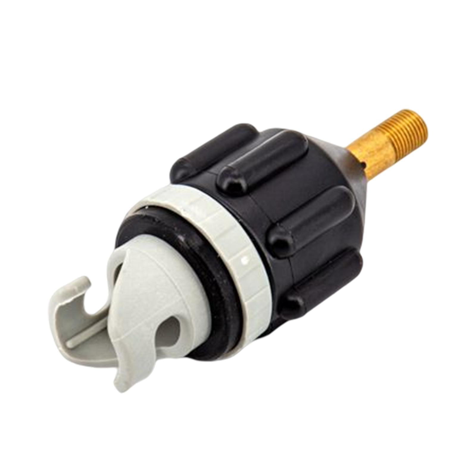 2xInflatable Boat SUP Pump Adaptor Converter for Boat Stand up Paddle Board black