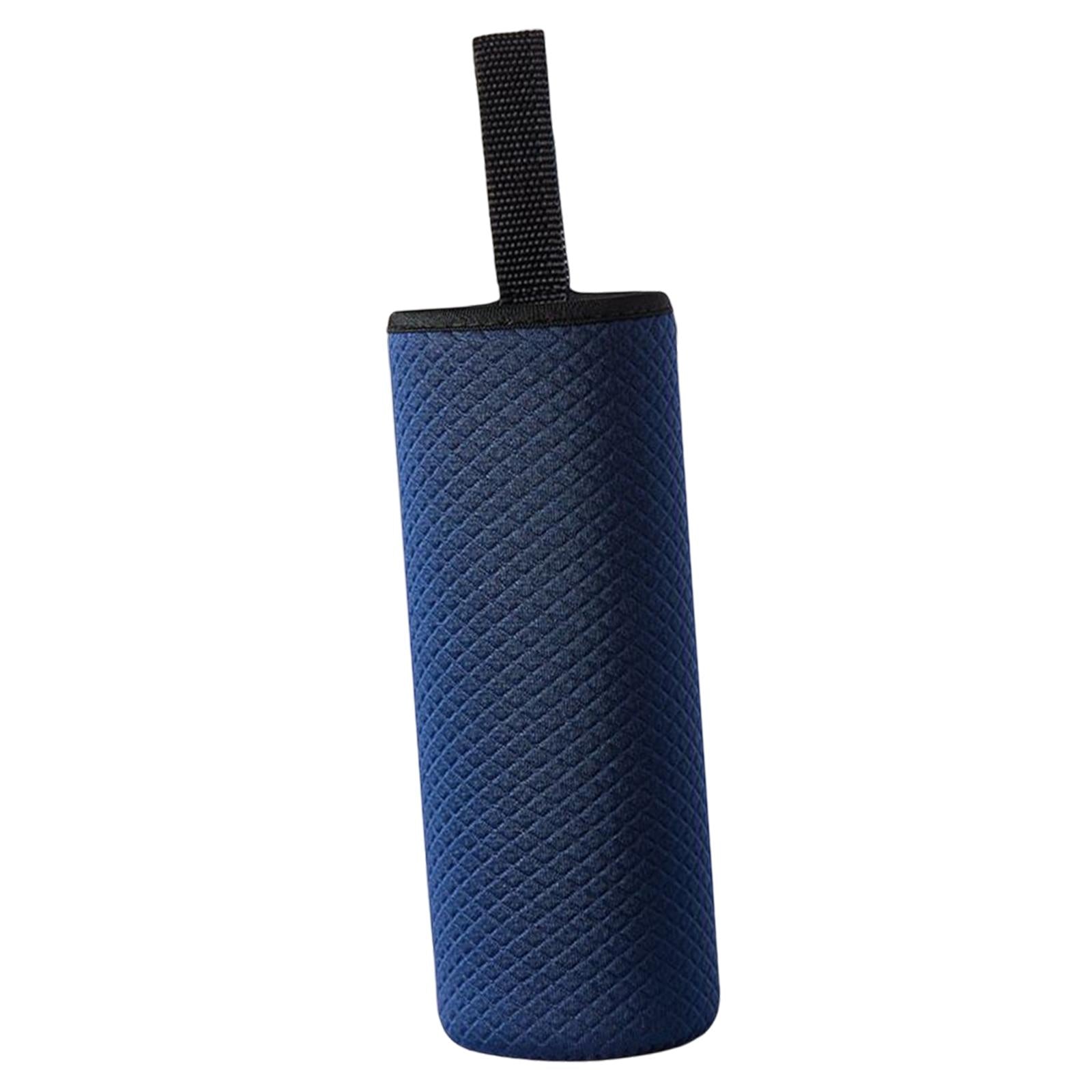 3xNeoprene Water Bottle Carrier Bag Cup Sleeve Holder Embossed 550ml Navy