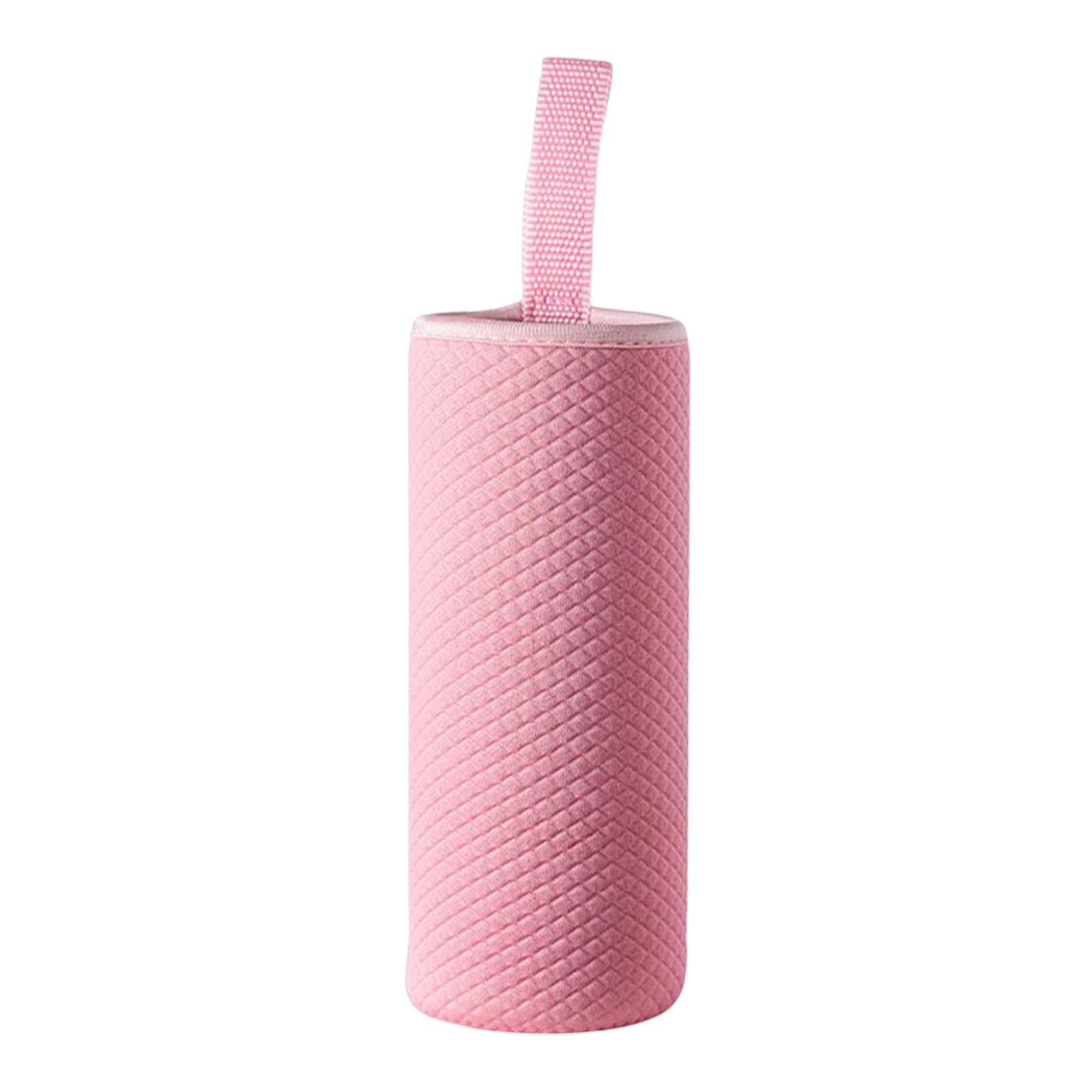 4xNeoprene Water Bottle Carrier Bag Cup Sleeve Holder Embossed 550ml Pink