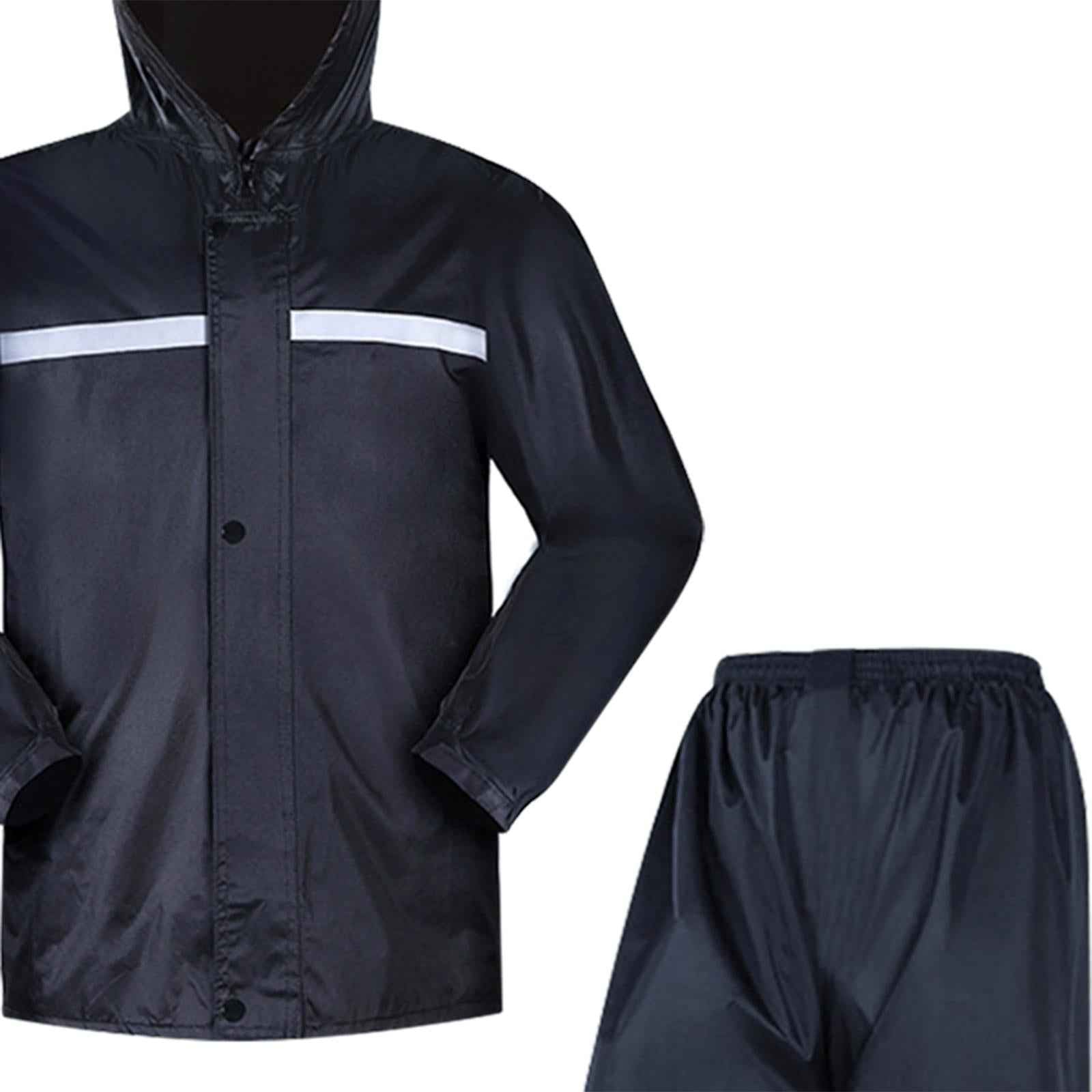 Rain suits Waterproof Breathable Rain Jacket Rainwear for Hiking Cycling XL