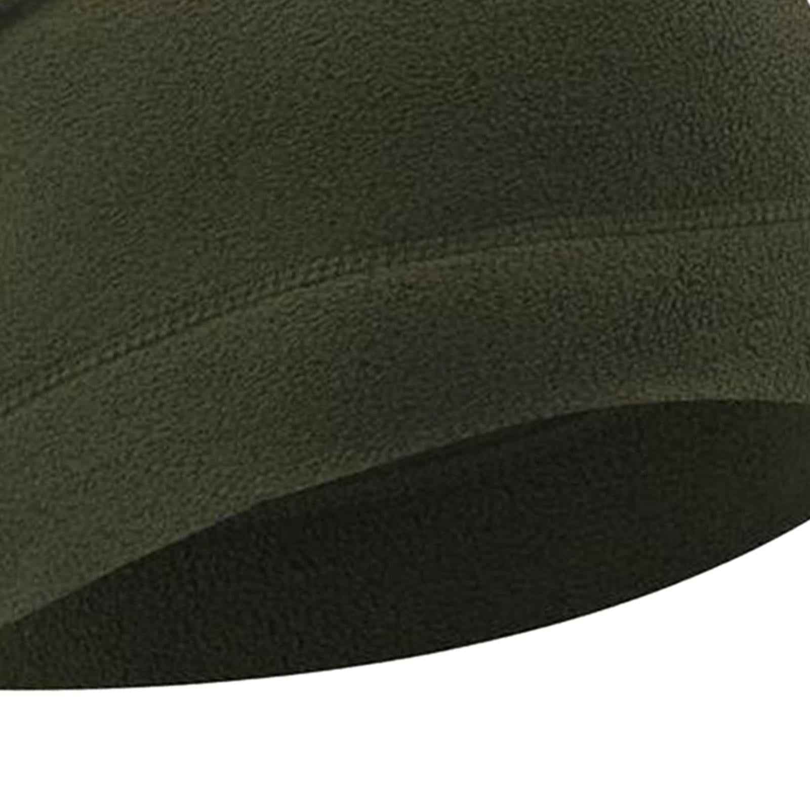Windproof Skull Hat Men Lightweight Winter Beanie for Basketball Hiking Dark Green