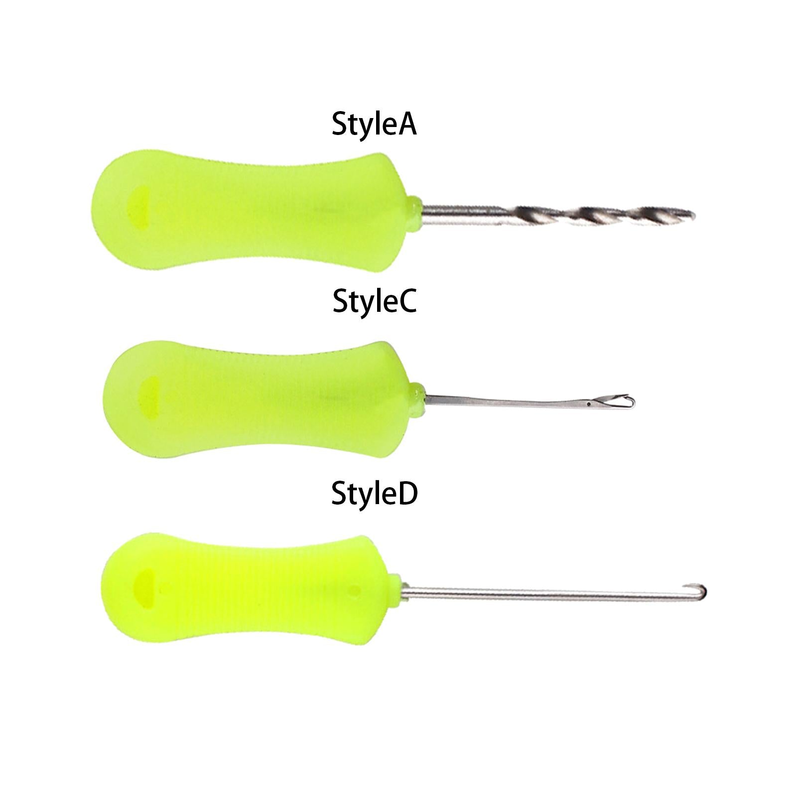 4xCarp Fishing Baiting Hook Portable Drill Boilie Bait Pins for Rigs Making StyleA