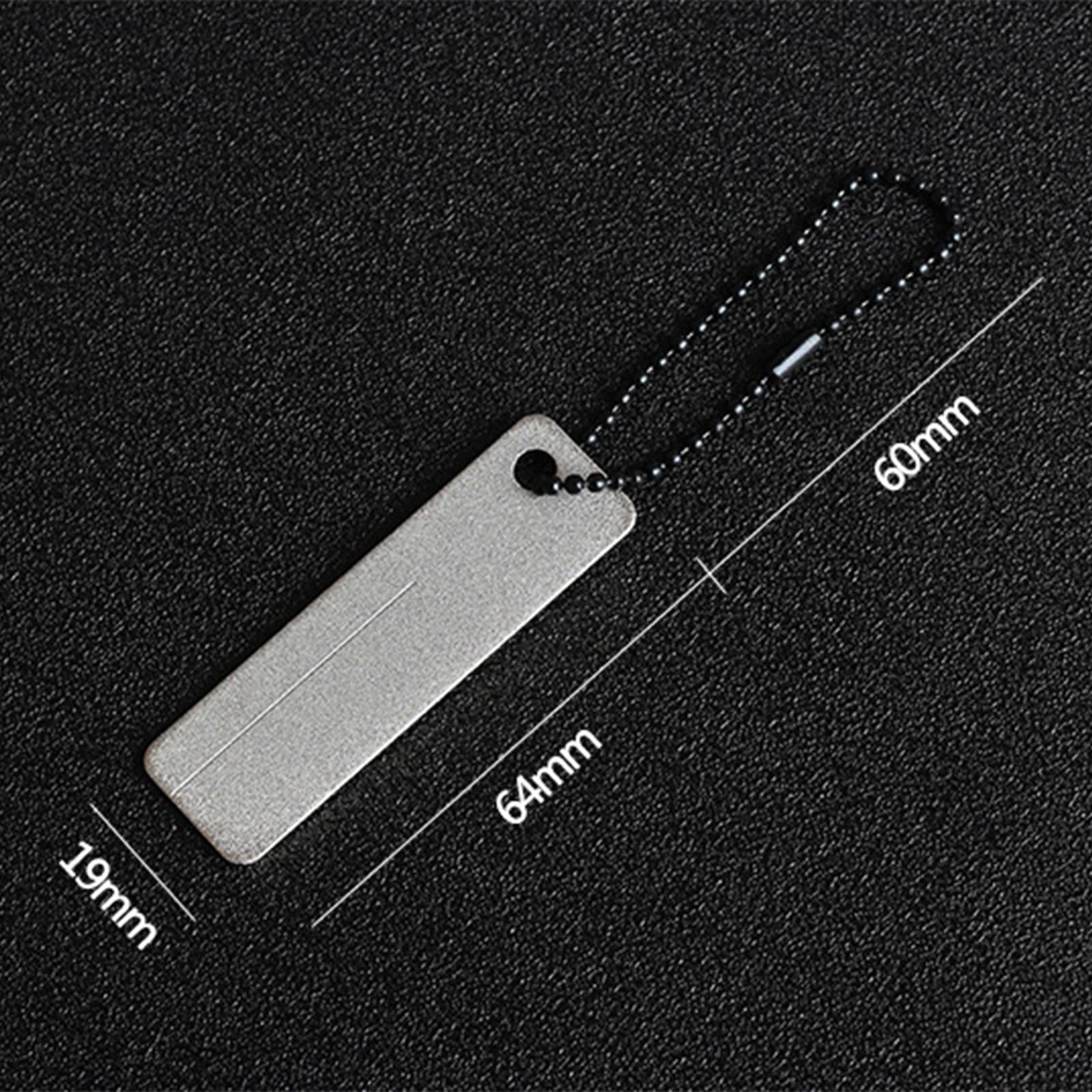 3xDurable Fishing Hook File Practical Keychain Pocket Grinding Fish Hooks