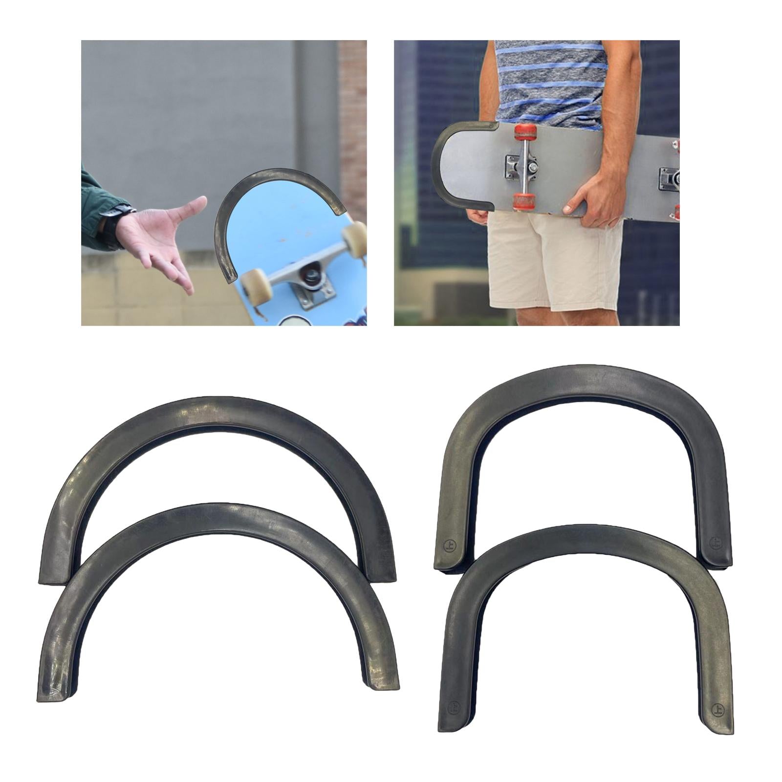 3xSkateboard Deck Guards Protector U Channel Design for Double Rocker Board