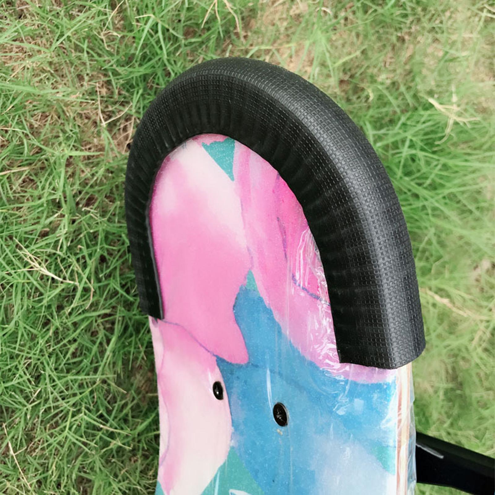 5xSkateboard Deck Guards Protector Crash Rubber Strip for Longboard Boys Grils