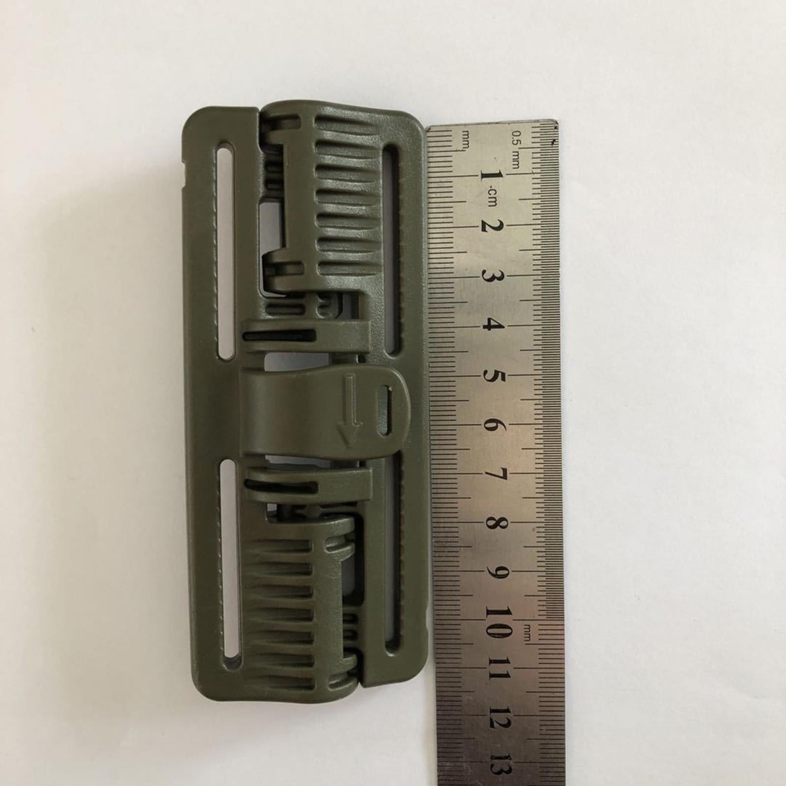 4xVest Quick Release Buckle Slider for Hunting Backpack Strap Belt Accessories Green Long