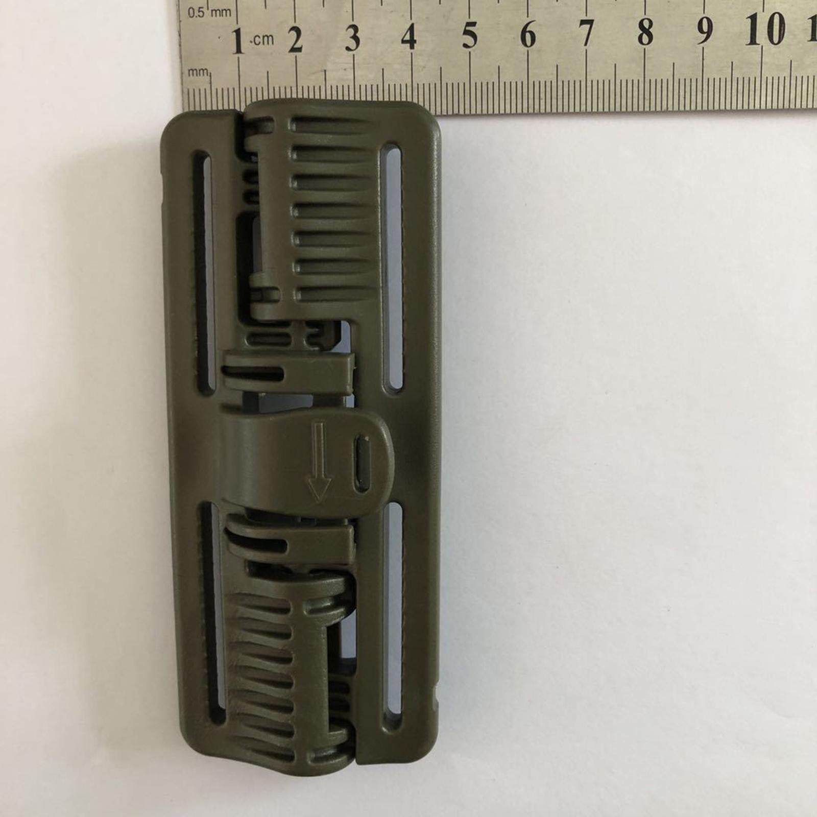 4xVest Quick Release Buckle Slider for Hunting Backpack Strap Belt Accessories Green Long