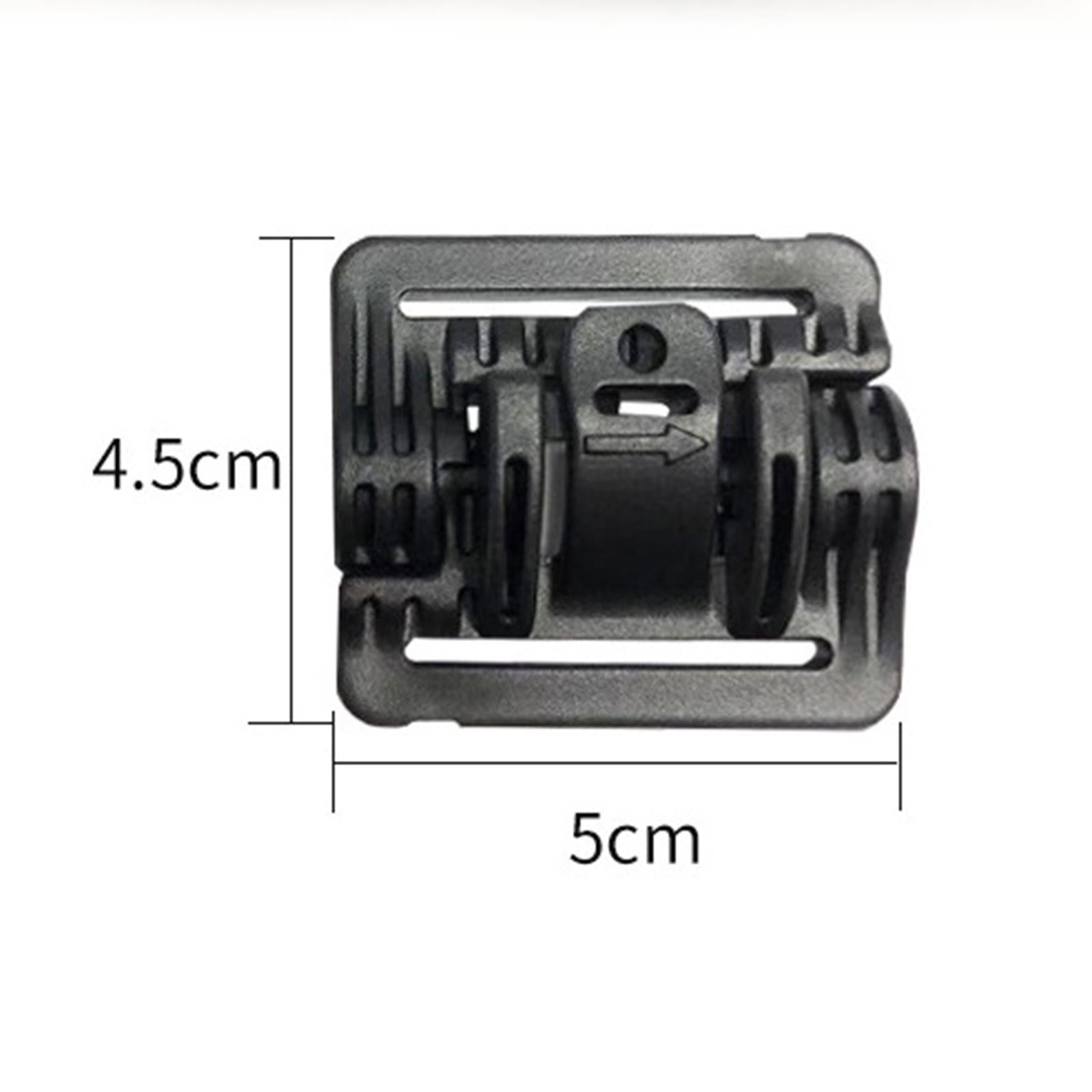 2xVest Quick Release Buckle Slider for Hunting Backpack Strap Belt Accessories Black Short