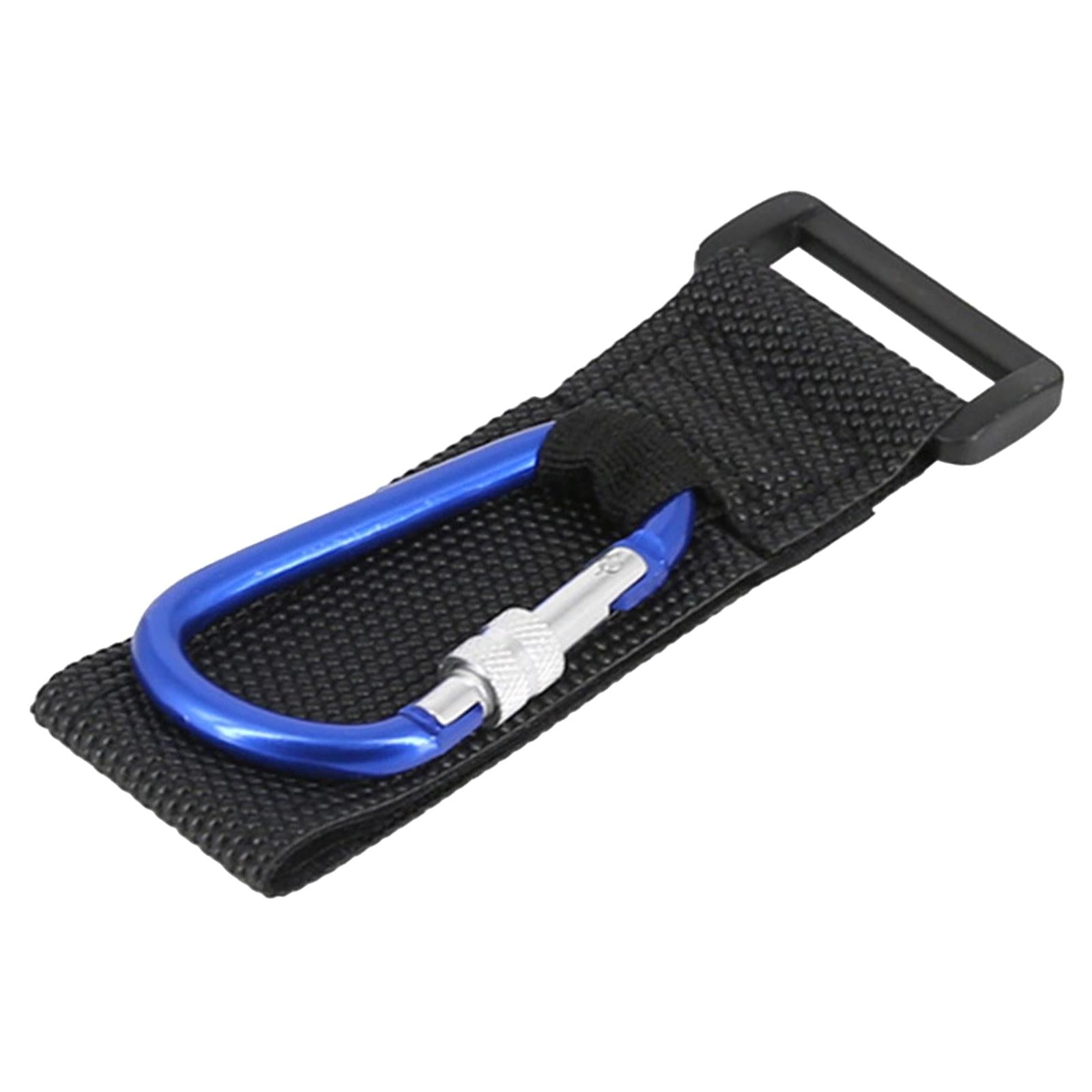 5xMultifunctional Loop Tie Down Straps with Carabiner Bike Handlebar Workout Blue